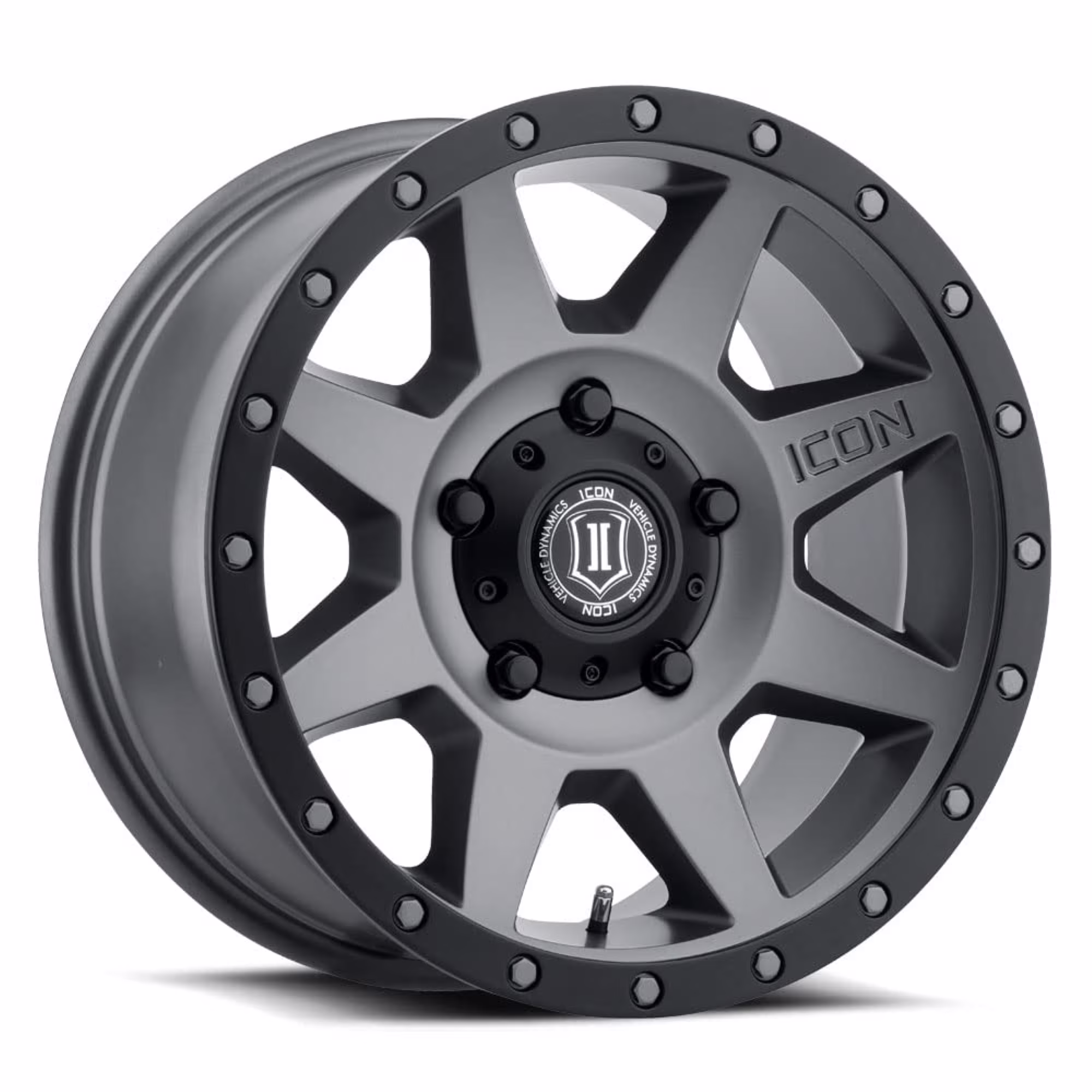 Icon Vehicle Dynamics 1818905560TT ICON ALLOYS REBOUND TITANIUM -18 x 9/5 x 150/25MM/6IN BS Fits select: 2007-2021 TOYOTA TUNDRA, 2013-2021 LEXUS LX