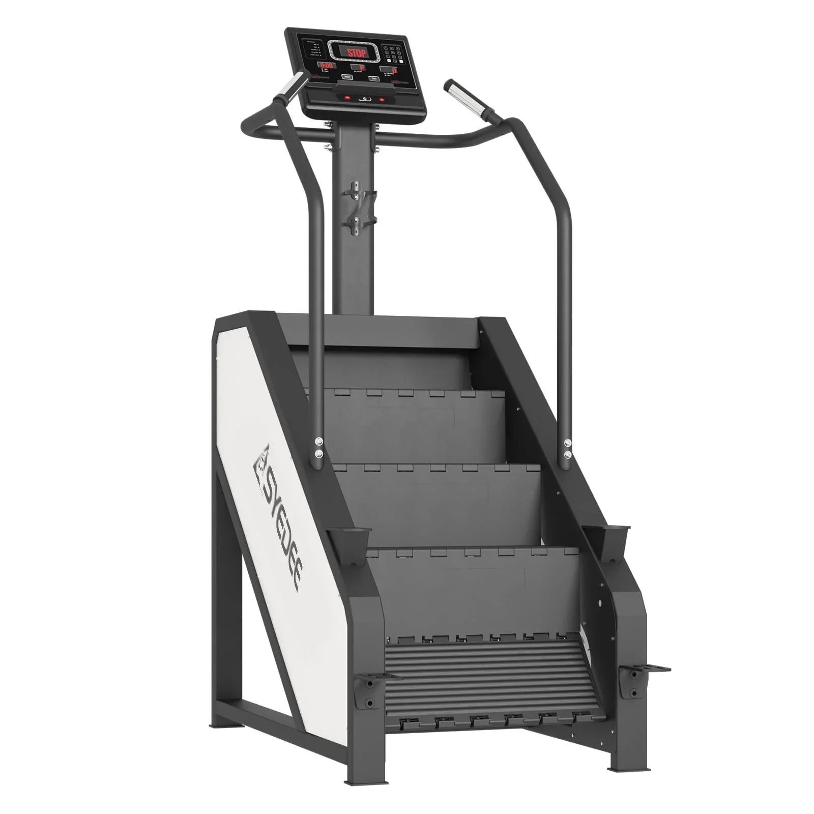 syedee Stair Stepper With LED Screen, 12 Workout Programs, 441LBS, 24-164 Steps/Minute, White
