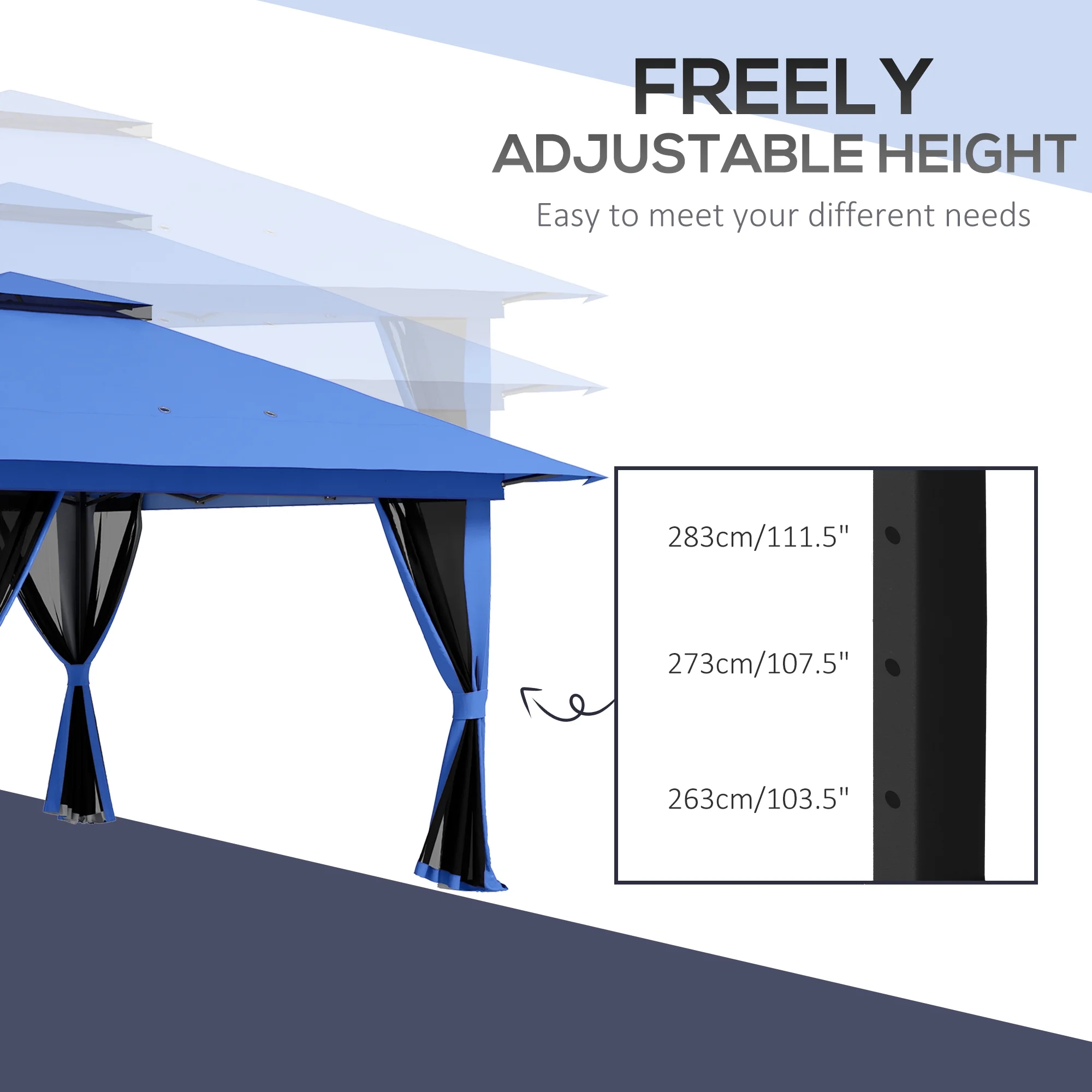 Outsunny 13ft x 13ft Beige Pop Up Outdoor Canopy, UV Resistant
