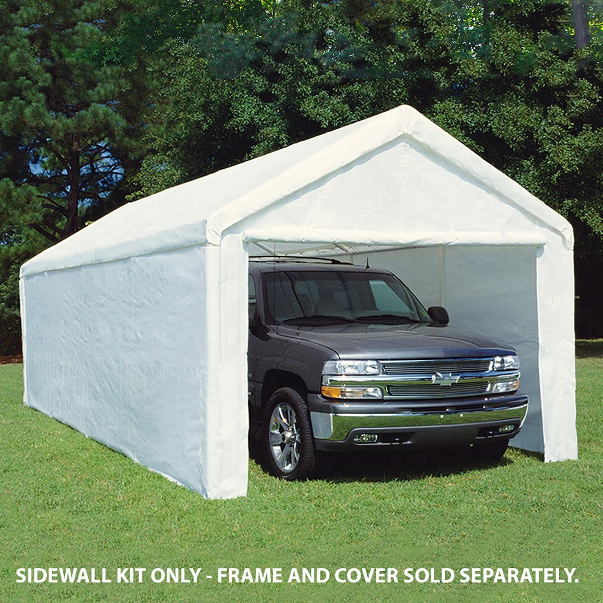 King Canopy 10' x 27' Carport Canopy Sidewall Kit w/ Flaps