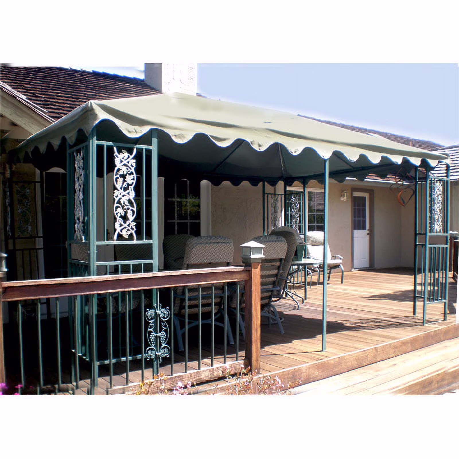 Garden Winds Replacement Canopy Top for DC America 10 x 15 Gazebo – Riplock 350