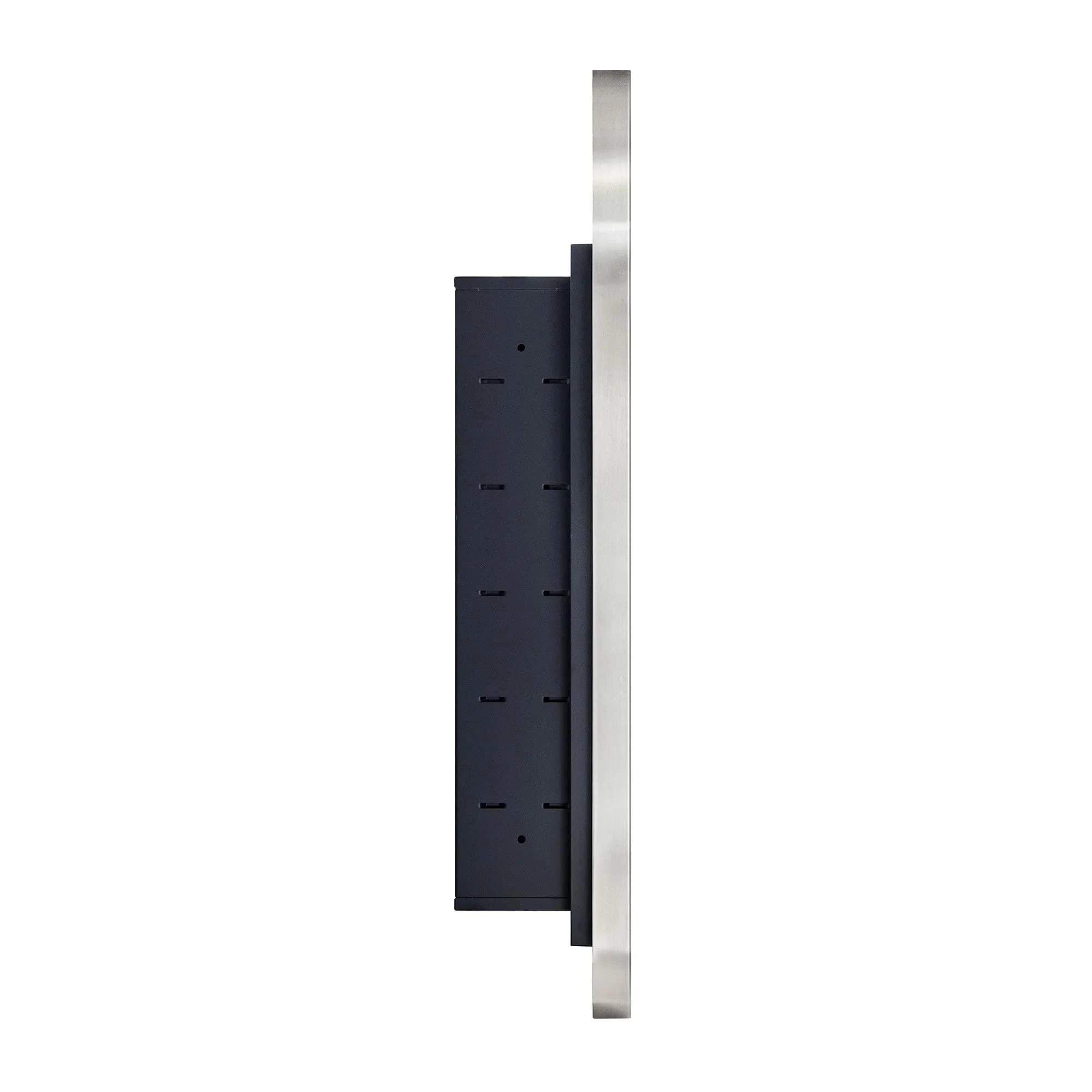 TEHOME Aristes Recessed Framed Medicine Cabinet with Mirror and Adjustable Shelves 16" x 28.3" - Black