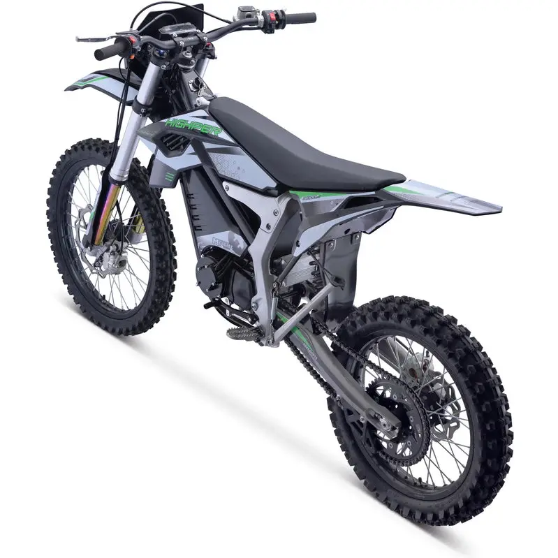 MotoTec Electric Dirt Bike 72V 12,000W White - Venom