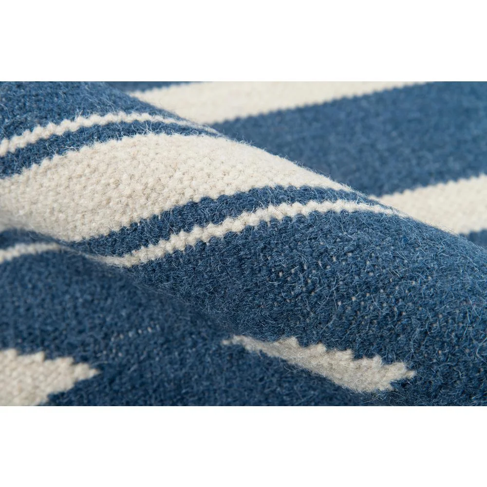 Erin Gates Contemporary Rectangle Area Rug, Denim, 5′ X 7’6″