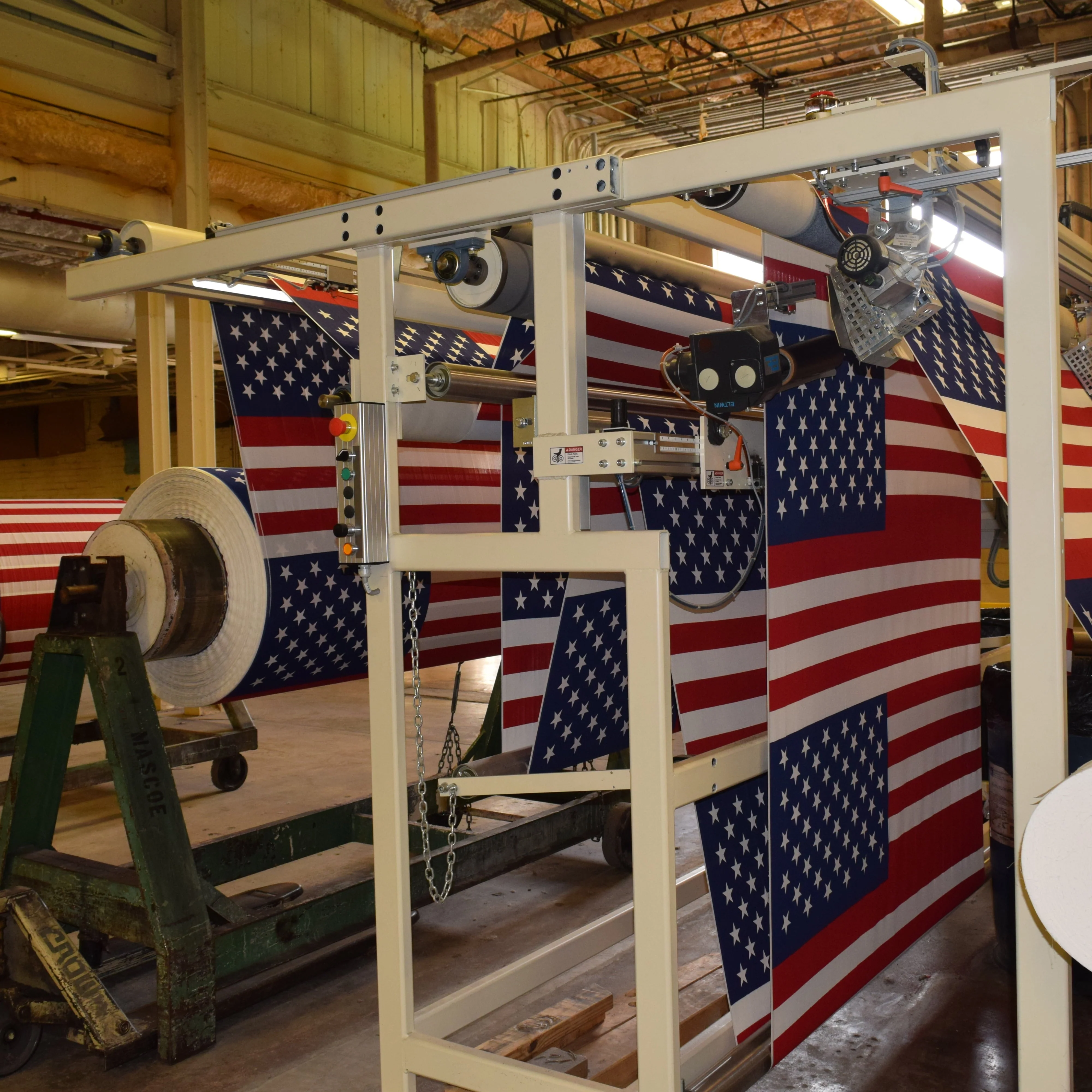 Printed Polycotton American Flag, Sleeved Banner Betsy Flags, 2.5′ x 4′