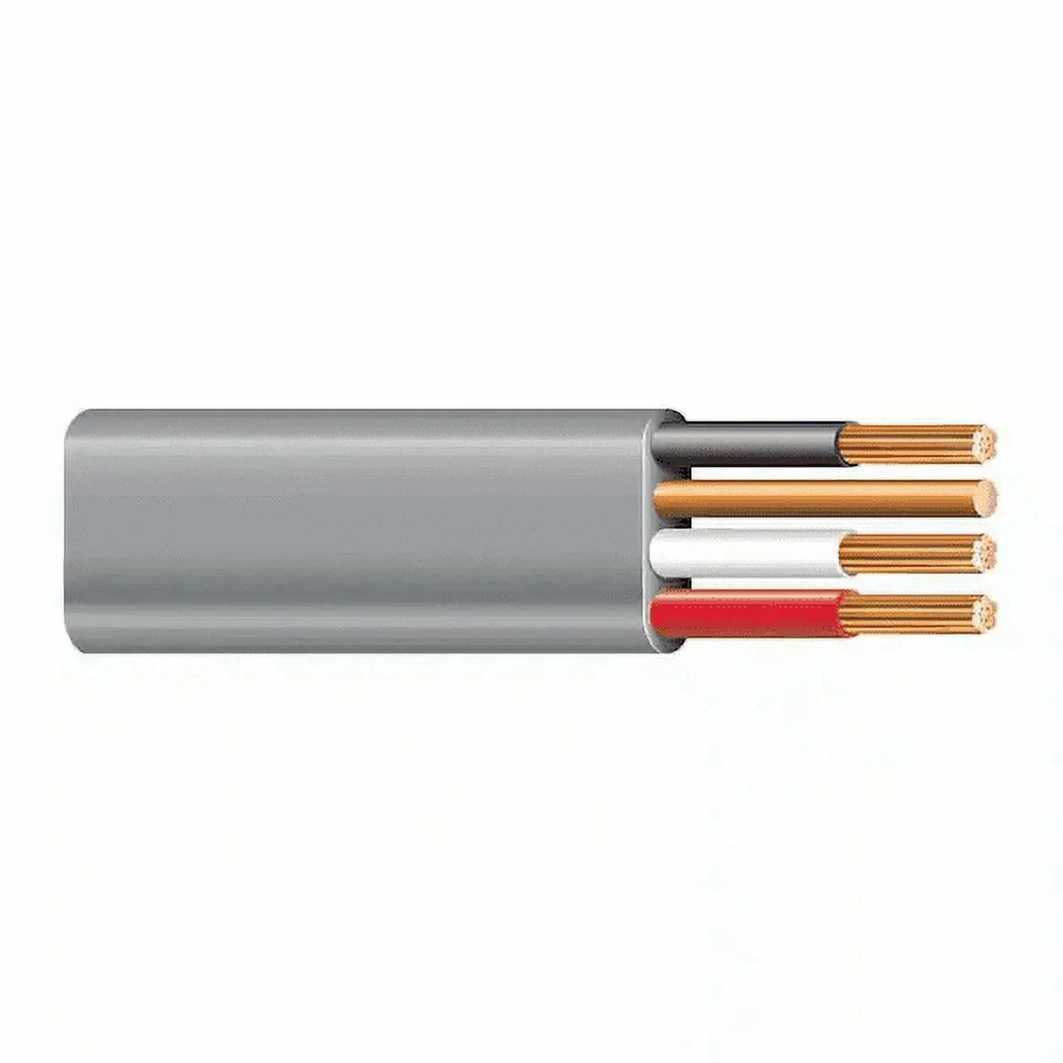 100' 8/3 UF-B Copper Underground Feeder Cable With Ground, Gray, 600V
