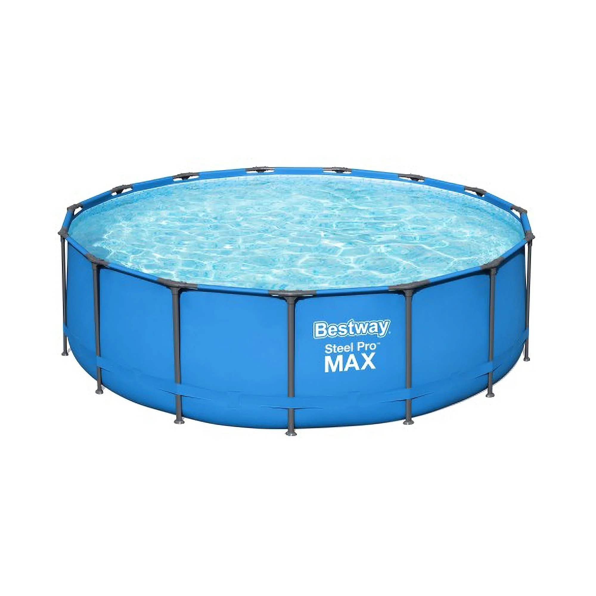 Bestway Steel Pro 15′ x 48″ Round Above Ground Outdoor Swimming Pool