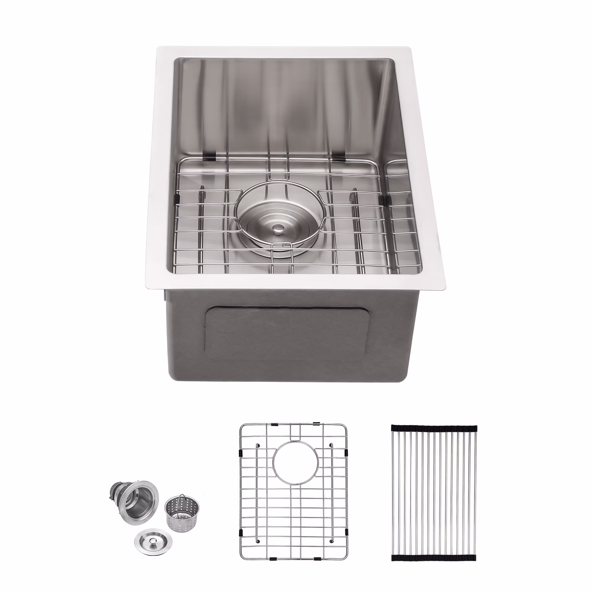 Lordear 14″x 18″Kitchen Sink Undermount Stainless Steel Brushed Bar Sink