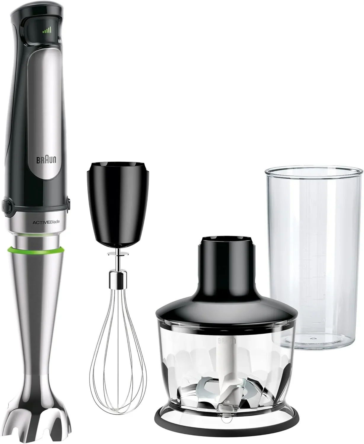 Braun MultiQuick 7 3-in-1 Immersion Blender with Food Processor –Powerful Handheld Electric Stick Blender – Emulsifier for Chopping, Beating & Whisking – Ideal for Soup, Puree, Smoothies & More