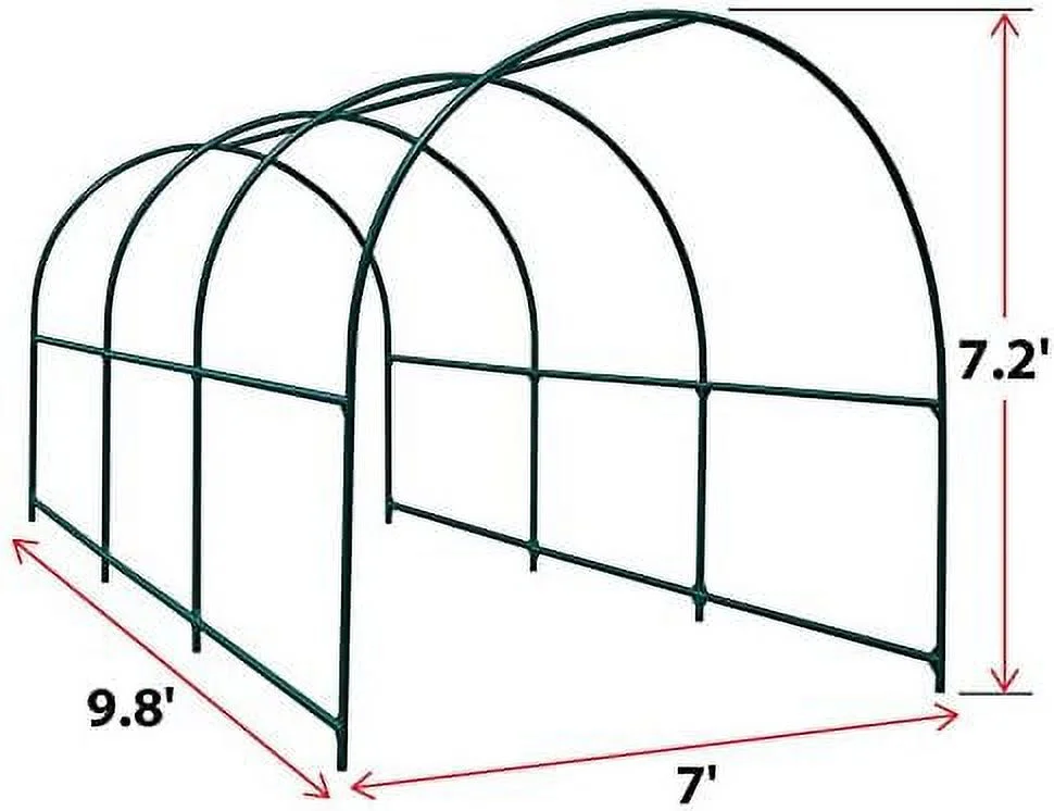 Large Garden Support Arch Frame Climbing Plant Arch Arbor for Various Climbing Plant Roses Vines Birthday Wedding Party Decoration Pergola Frame (6.5 x 7 x 7.2ft)