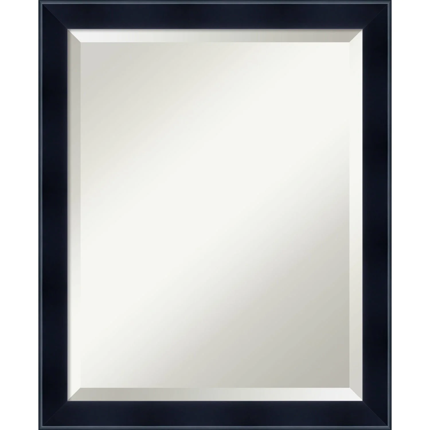 Amanti Art Beveled Wood Wall Mirror – Madison Black Frame 18.50 x 22.50