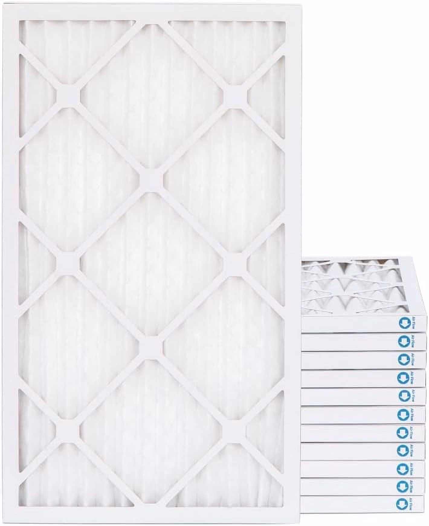16X25x1 MERV 11, MPR 1000 Pleated Furne 1″ Air Filters By Pamlico. Case Of 12. Ext Size: 15-1/2 X 24-1/2 X 3/4