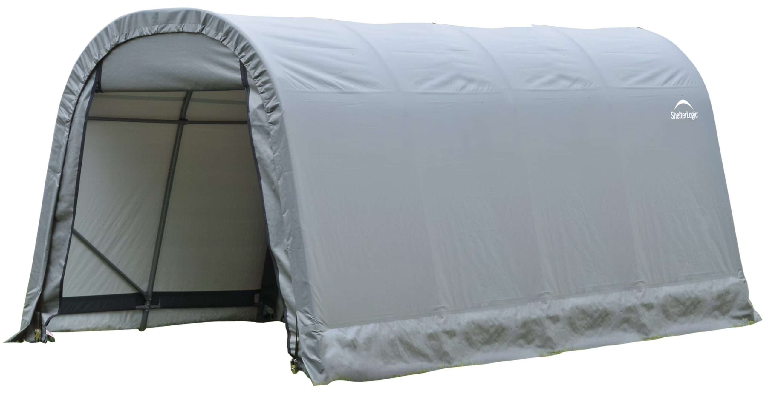 ShelterCoat 8 x 16 ft. Wind and Snow Rated Garage Round Gray STD
