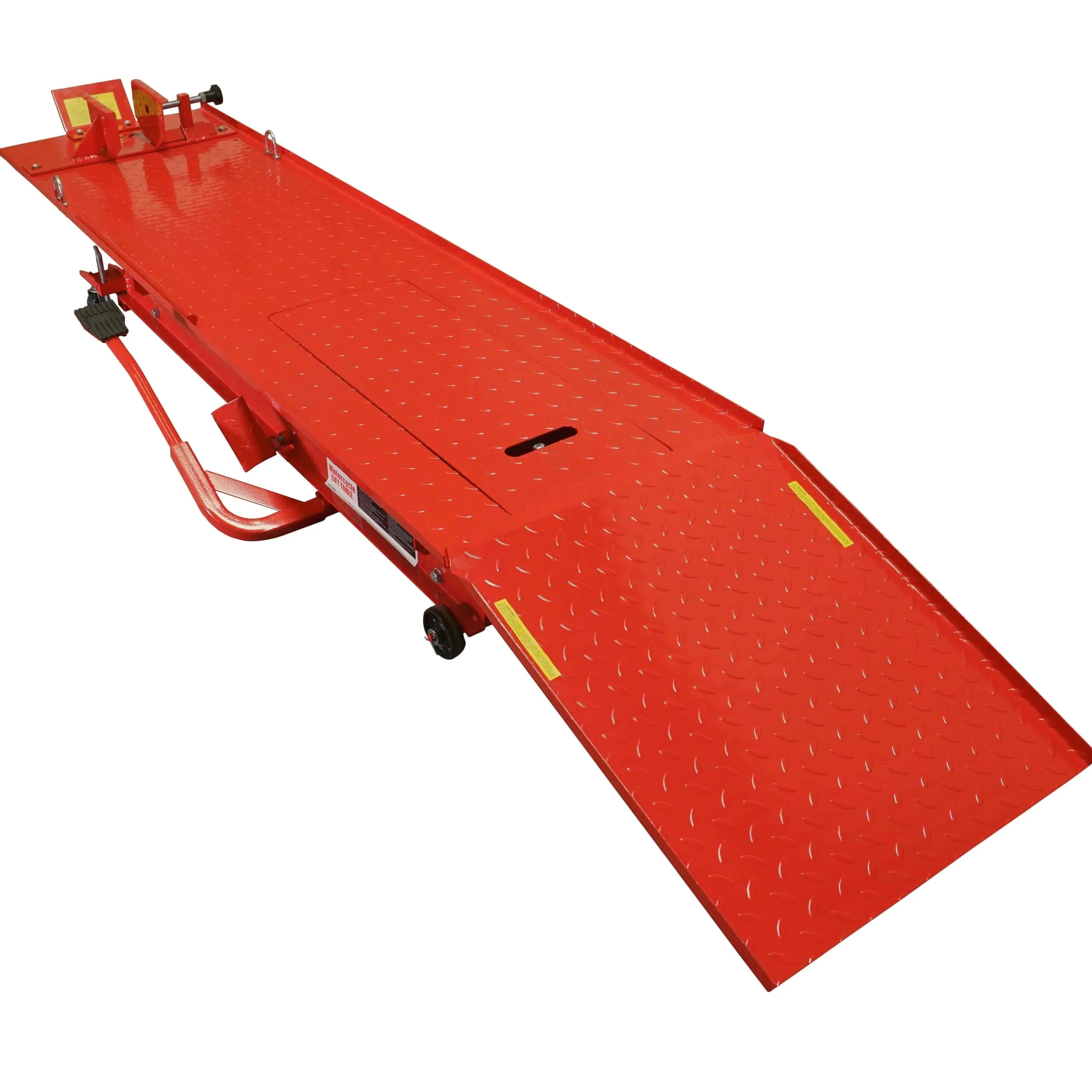 1,000 Lb Hydraulic Motorcycle Lift Table, Extra Long Heavy Duty