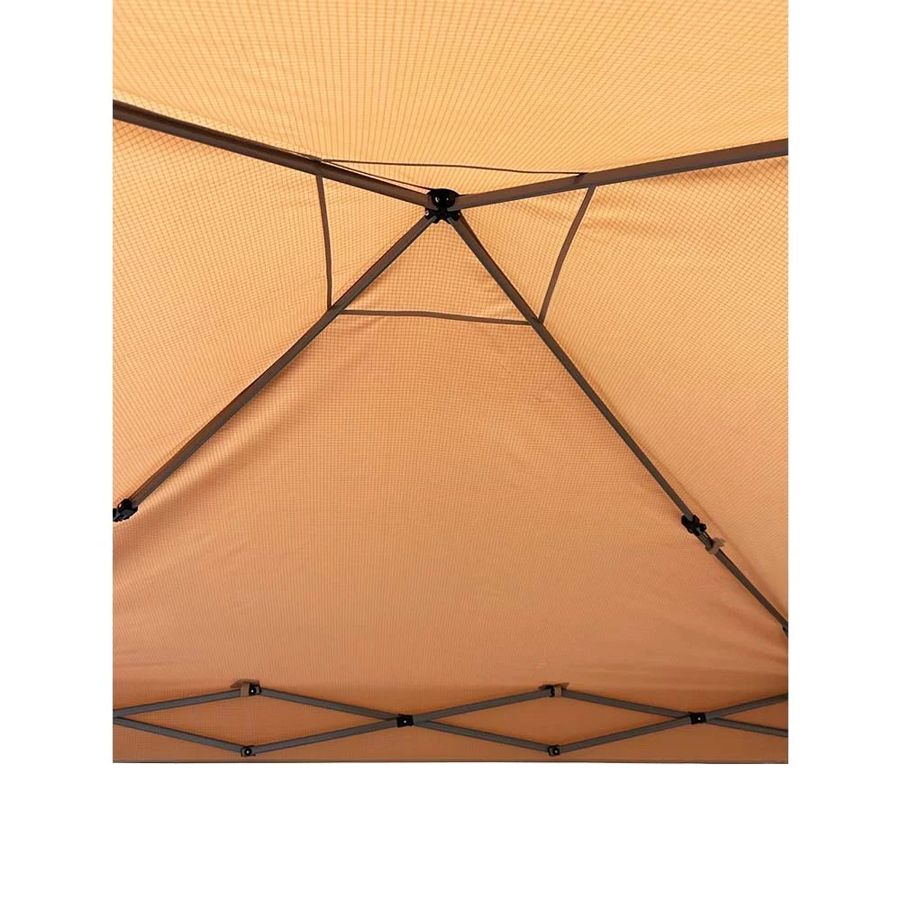 Garden Winds Custom Fit Replacement Canopy Top Cover Compatible with The Phi Villa Base 12' x 12', Canopy Top 9' x 9' Slant Leg - Upgraded Performance RIPLOCK 350 Fabric - Slate Gray