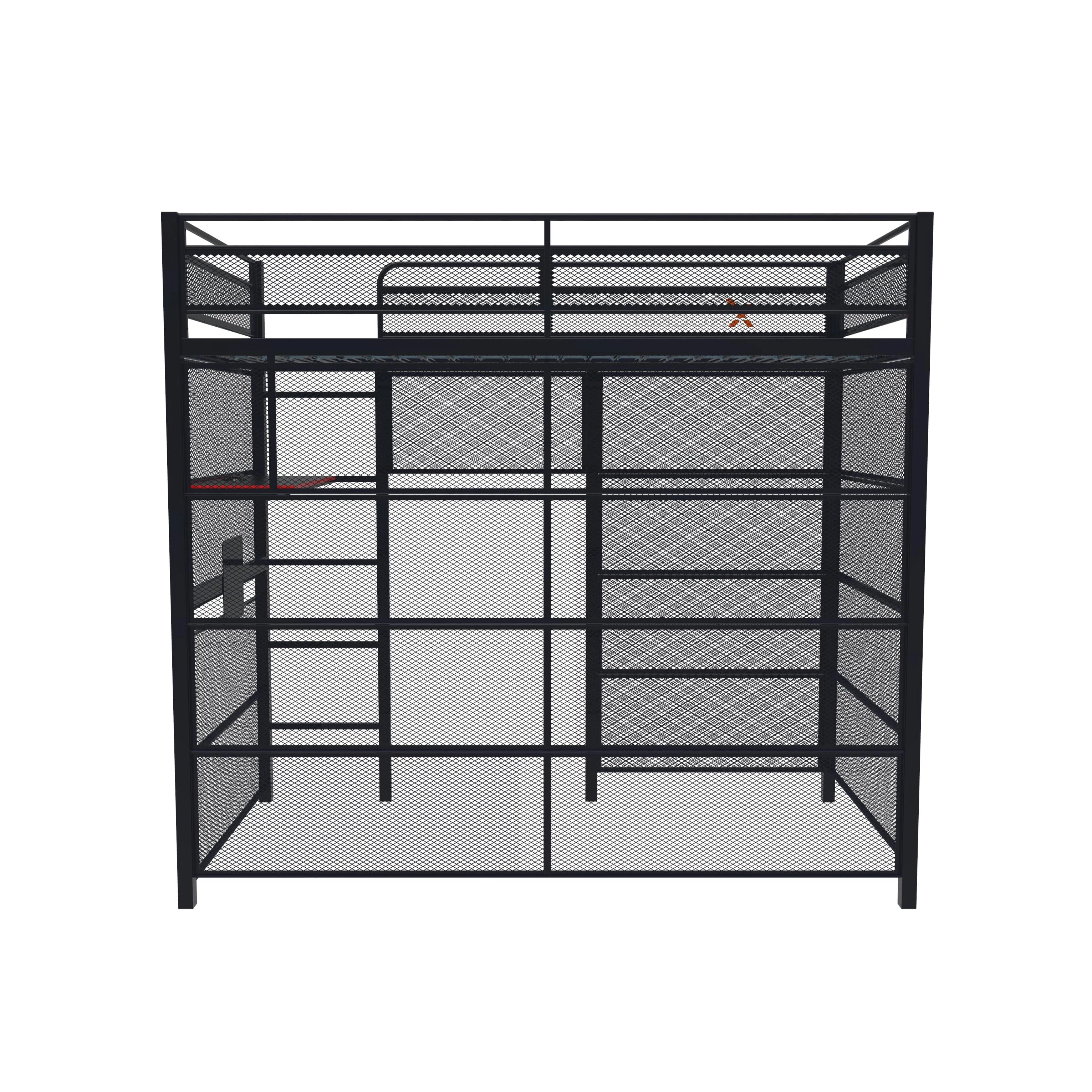 X Rocker Gaming Den Bunk Bed with VESA TV Mount, Twin, Black, Teen, Children