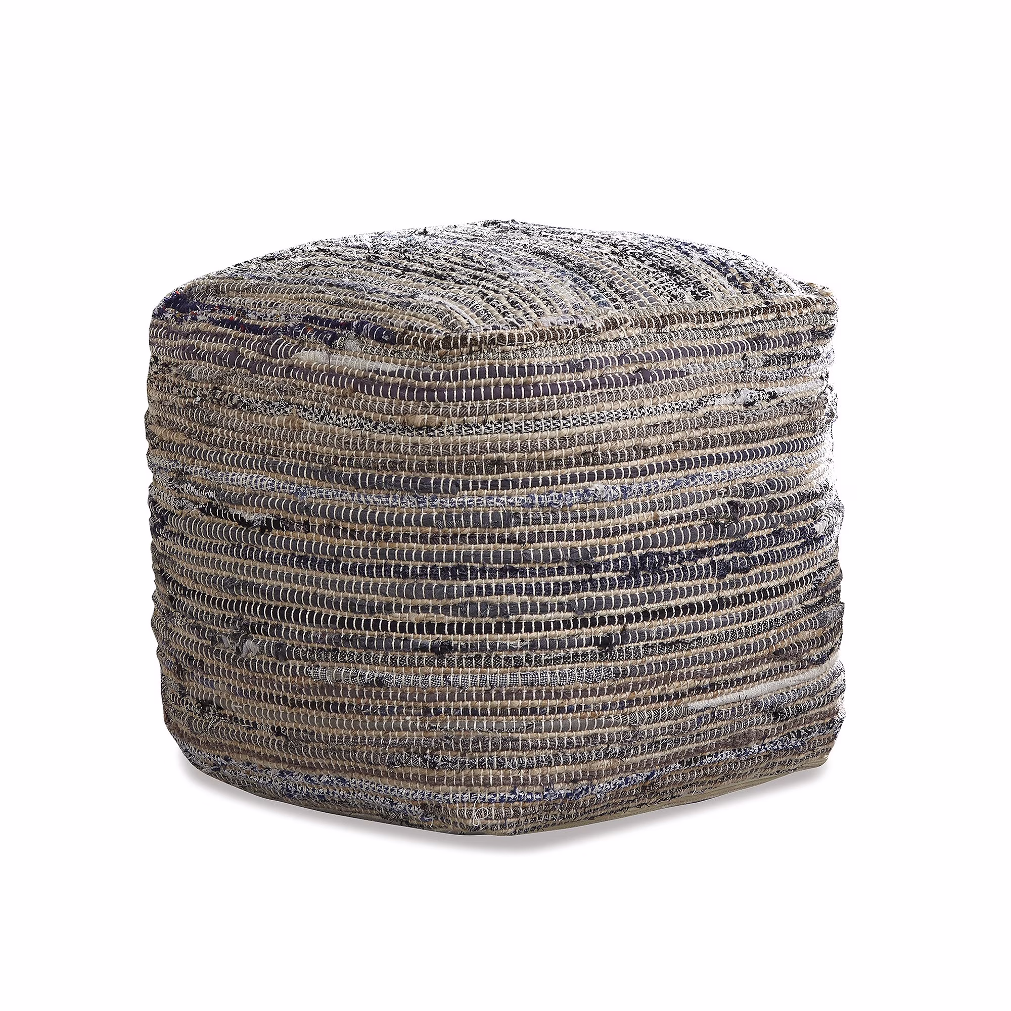 Signature Design by Ashley Contemporary Absalom Pouf  Denim