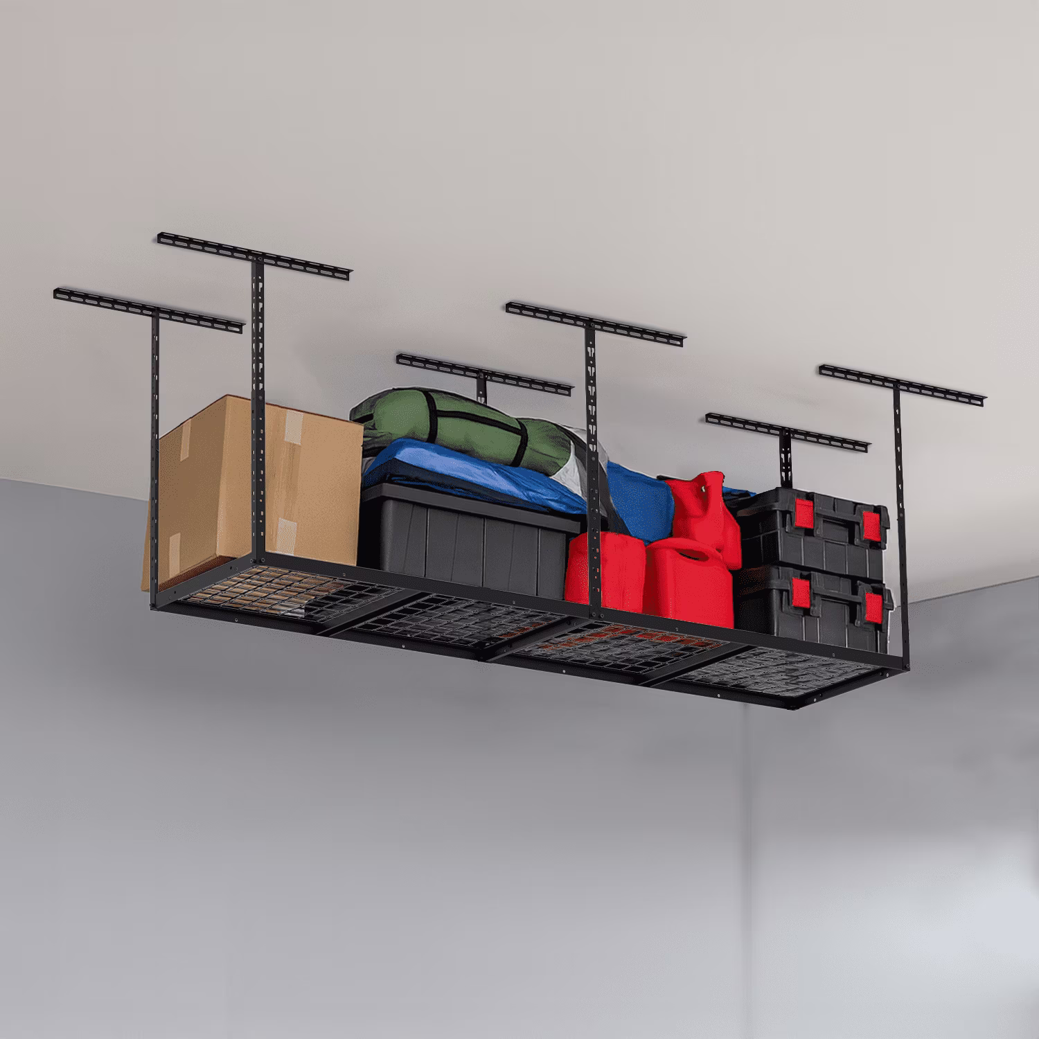 Armadillo Tough Overhead Garage Storage Skyrack, 4′ x 8′, Adjustable height