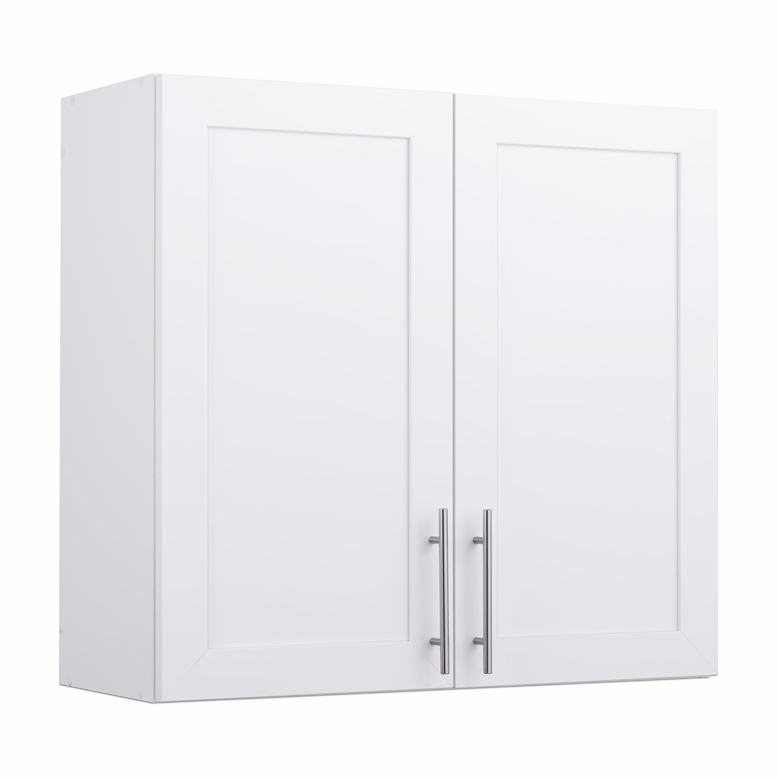 Prepac Elite 32″ H Wall Cabinet with Panel Doors, White Storage Cabinet, Bathroom Cabinet, Pantry Cabinet with with 1 Adjustable Shelf 12.75″ D x 32″ W x 30″ H, WSUR-1003-1