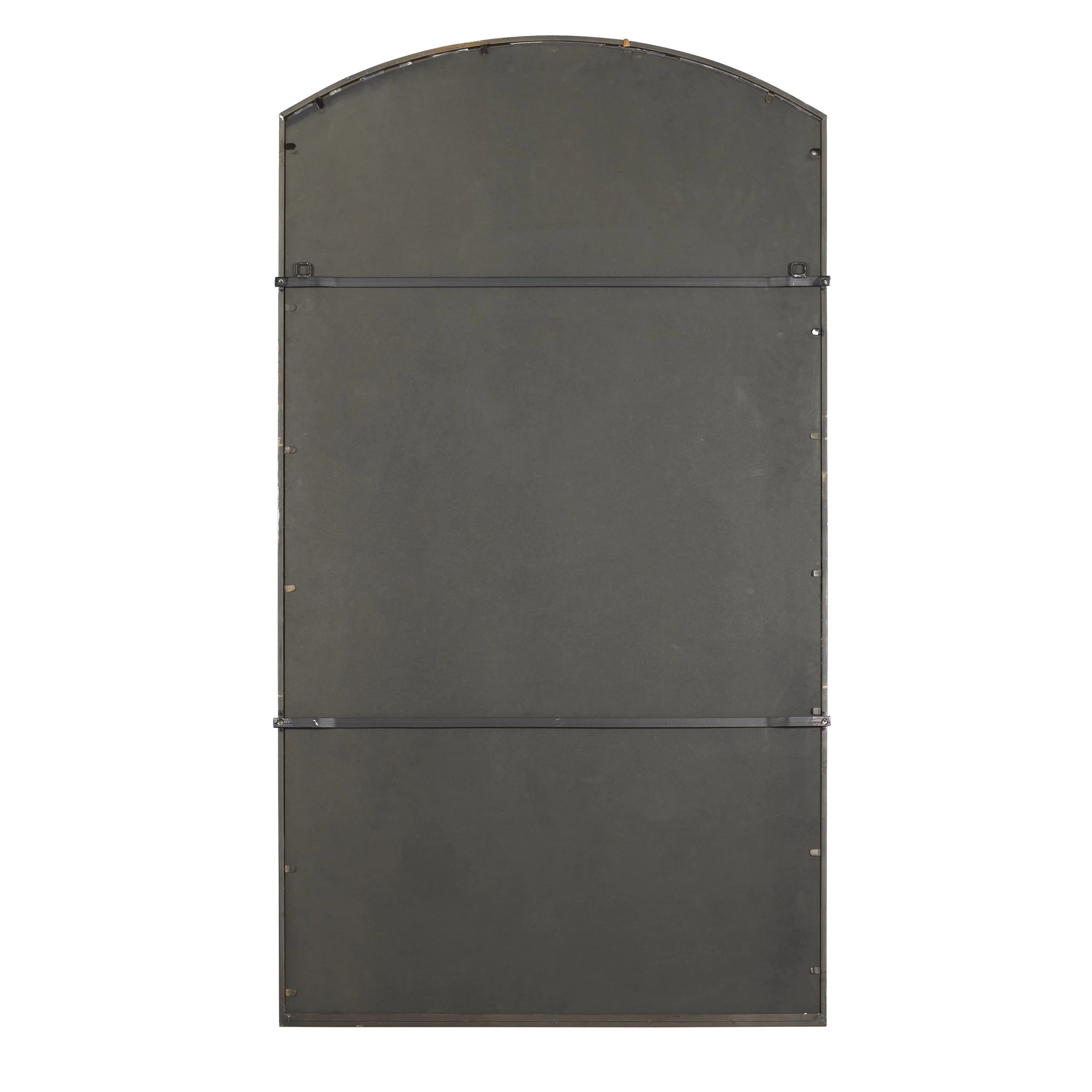 DecMode 39" x 71" Copper Window Pane Inspired Wall Mirror with Arched Top