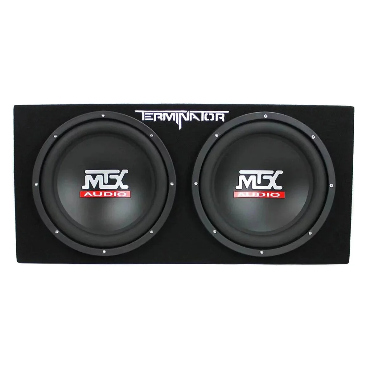 MTX TNE212D 12-Inch Subwoofer Enclosures 2-Pack With Planet Audio AC1500.1 Amplifiers 2-Pack And Soundstorm AKS8 Amp Wire Kit