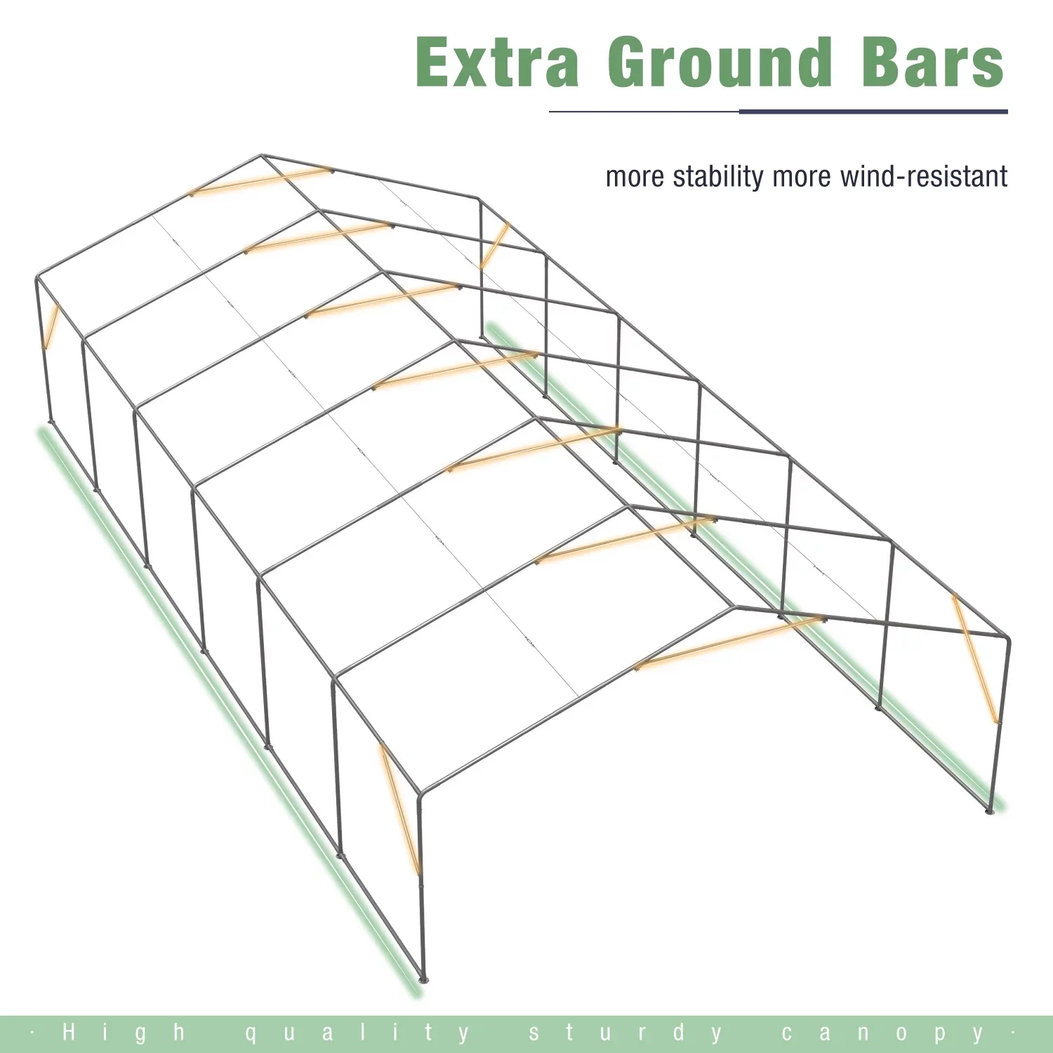 Summit Living 20 x 40 ft White Event Outdoor Canopies, Removable Sidewalls