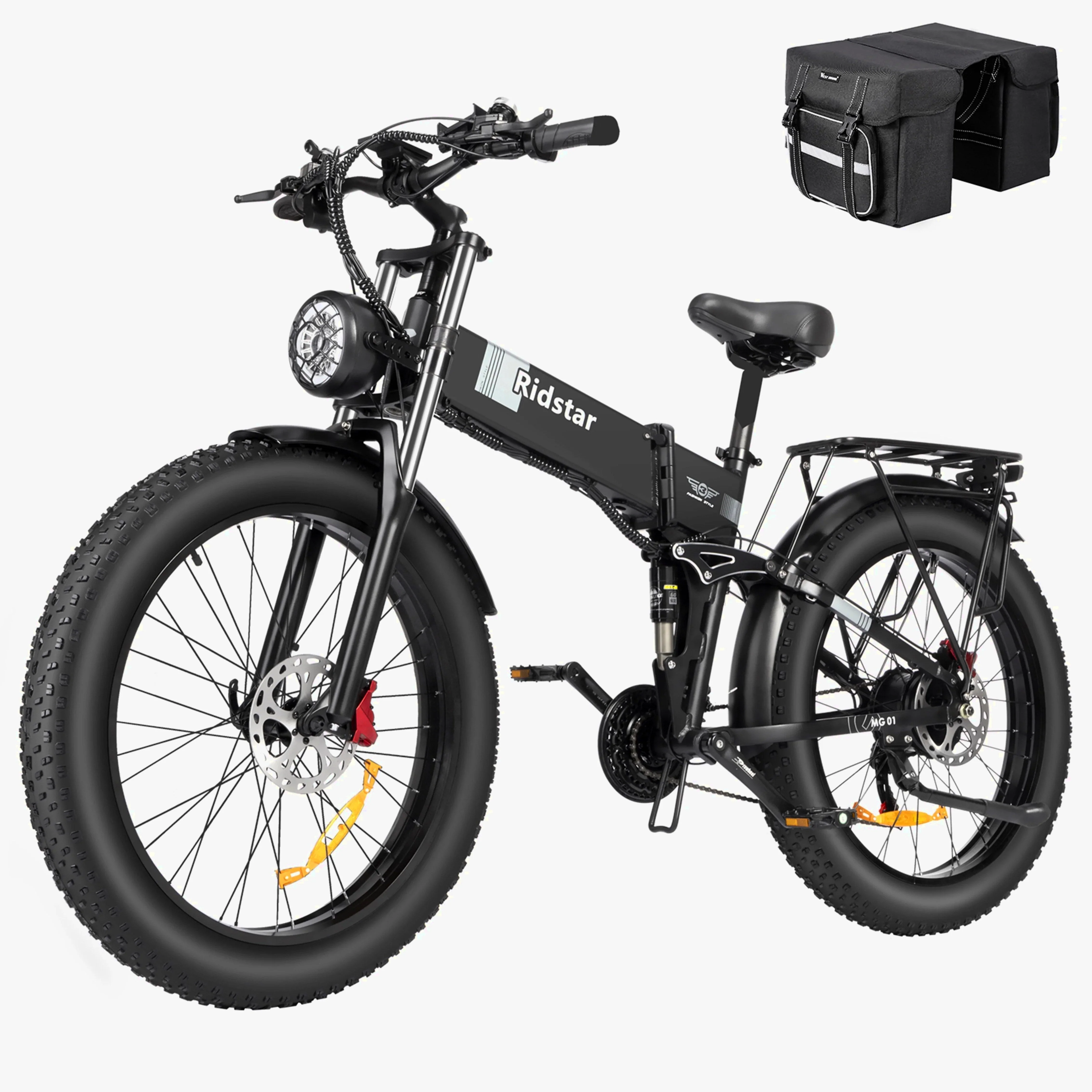 Electric Bike For Adults, 750W Motor, 48V 20Ah Removable Battery, 26 Fat Tire, Folding, Shimano 21-Speed, UL2849