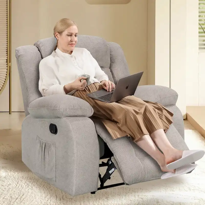 Super Comfortable Standard Size Heating and Massage Recliner Chair