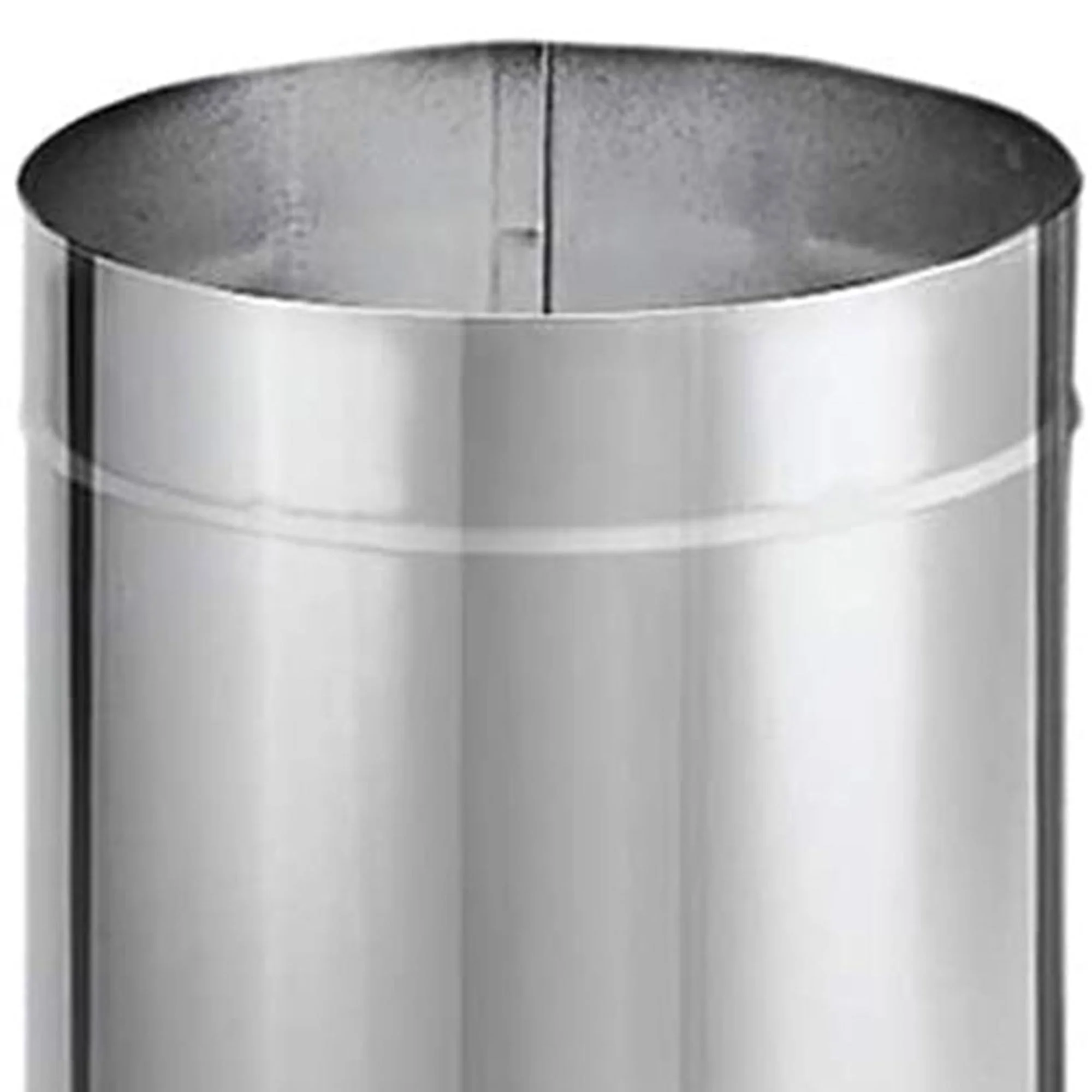 DuraVent DuraBlack 48 x 8 Inch Stainless Steel Single Wall Stove Pipe
