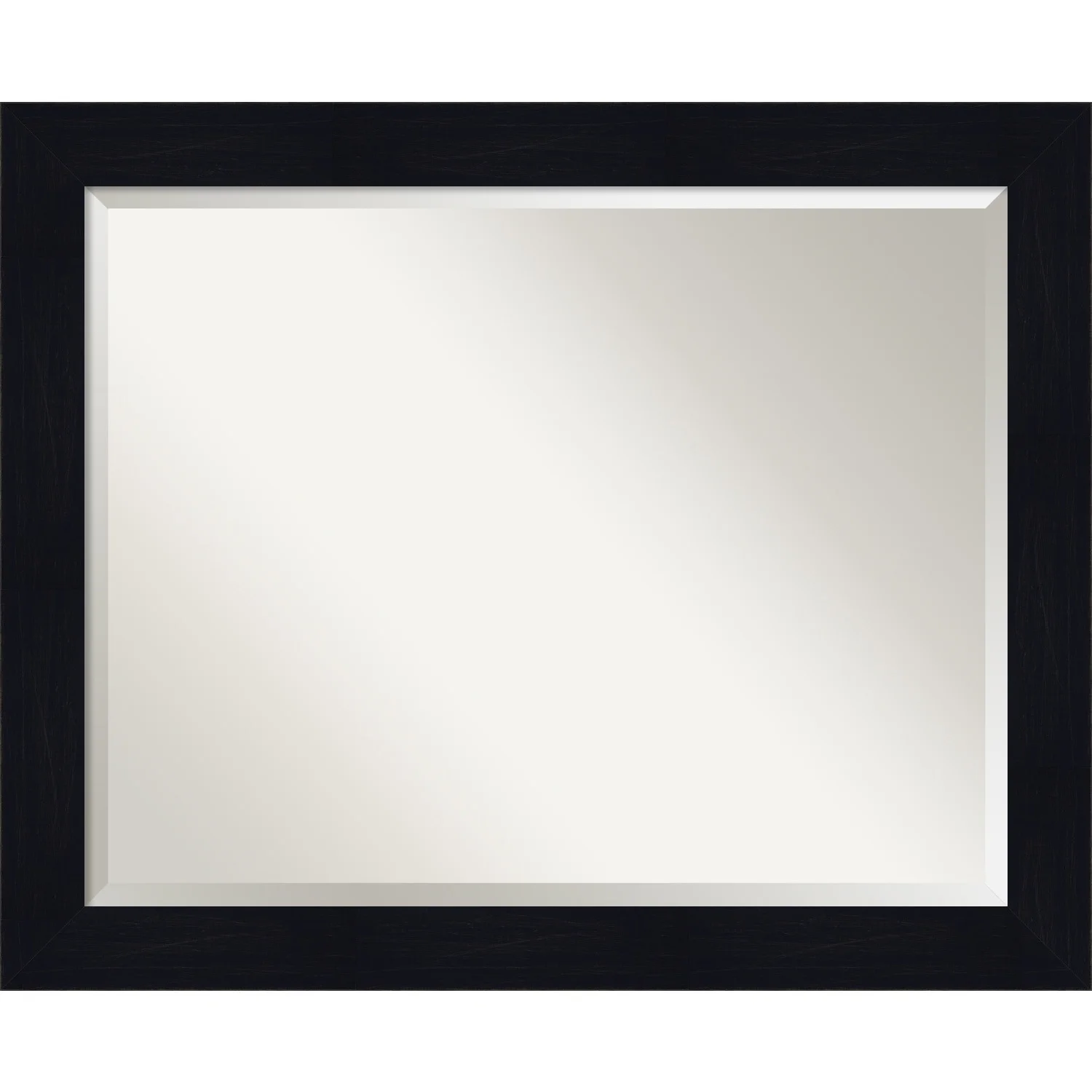 Amanti Art Shiplap Navy Beveled Wood Wall Mirror 26.25 x 32.25 in.