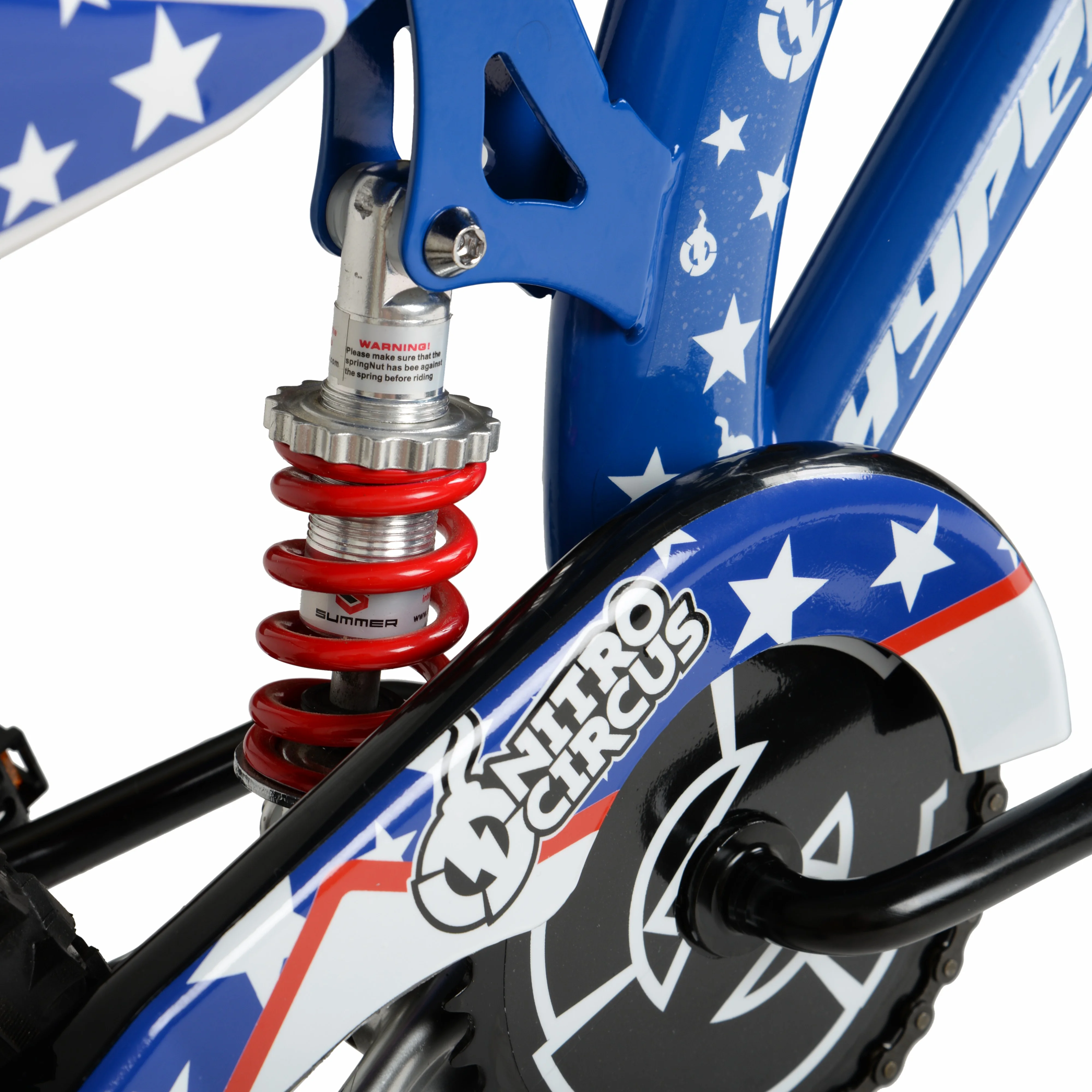 16" Hyper Bicycles Nitro Circus Motobike, Blue, Unisex, Child, Kids Age 4-8 Years