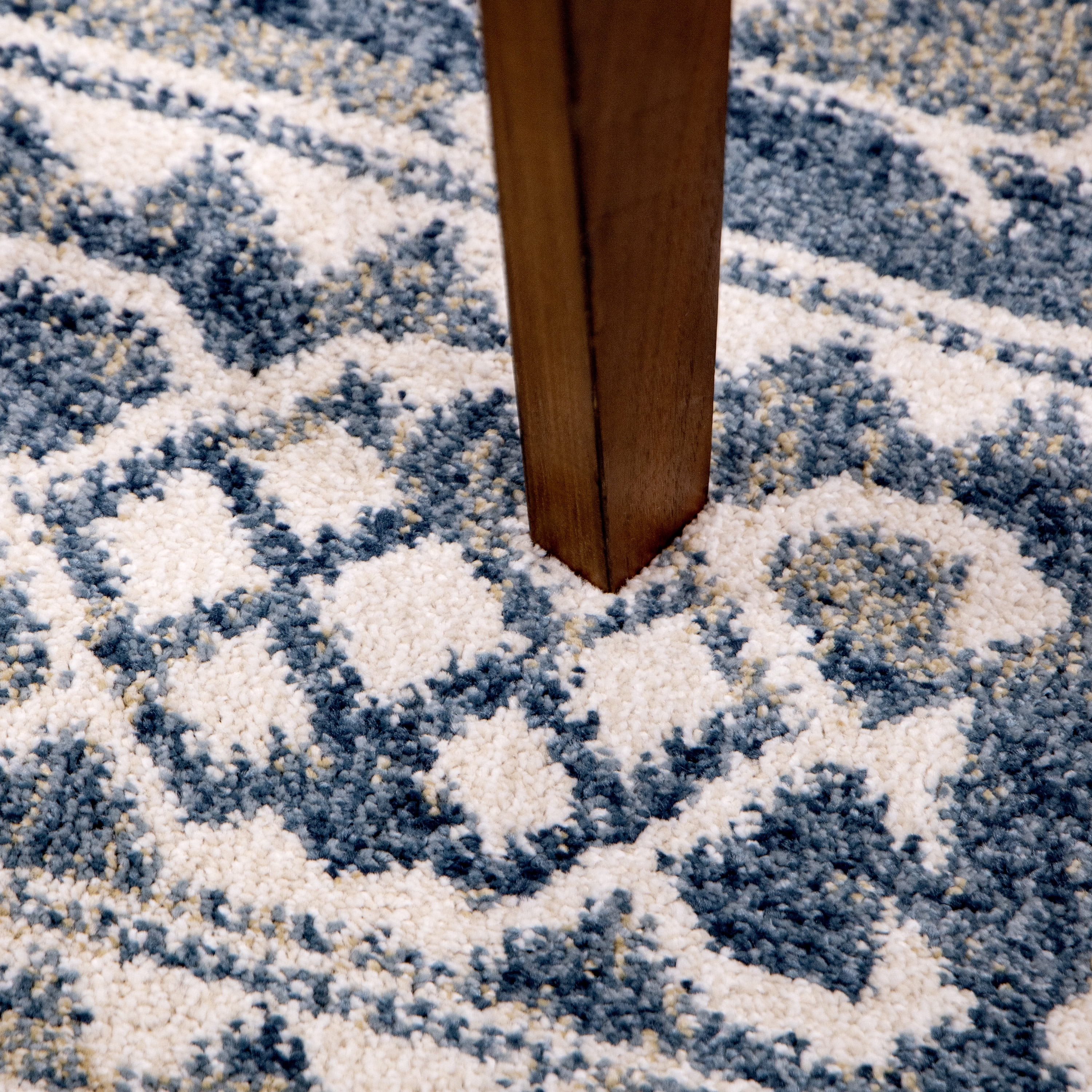 My Texas House Delilah 5'3" X 7'6" Blue Geometric Area Rug