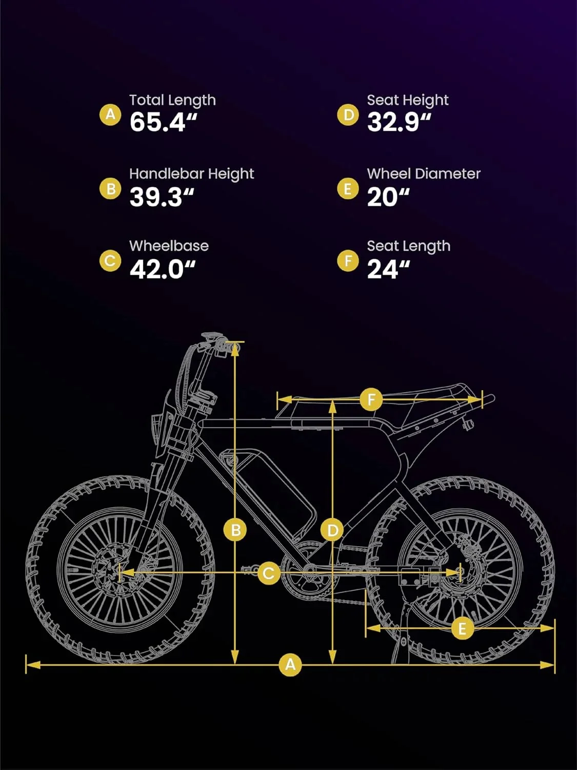 MACFOX Adult Electric Bike, 750W, 25 MPH, 48V 13Ah Removable Battery, 35-Mile Range, 20x4.5in Front And 20x5.0in Rear Tires - X7