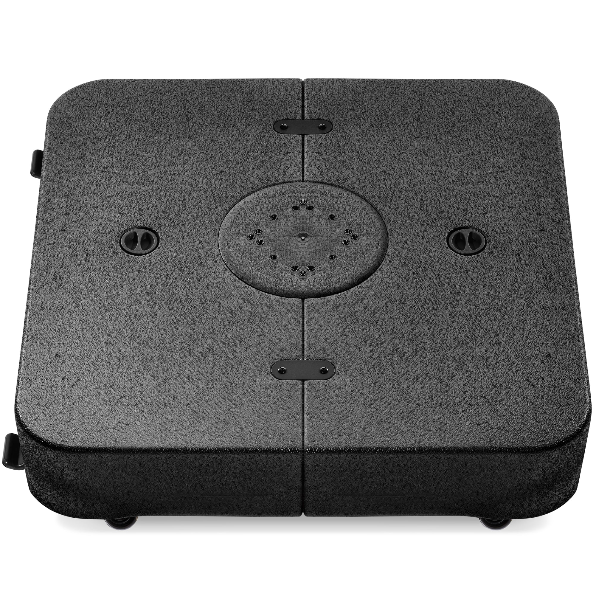 Best Choice Products Heavy-Duty Outdoor Cantilever Base Stand w/ Wheels, Locks, Fillable 330lb Capacity – Black