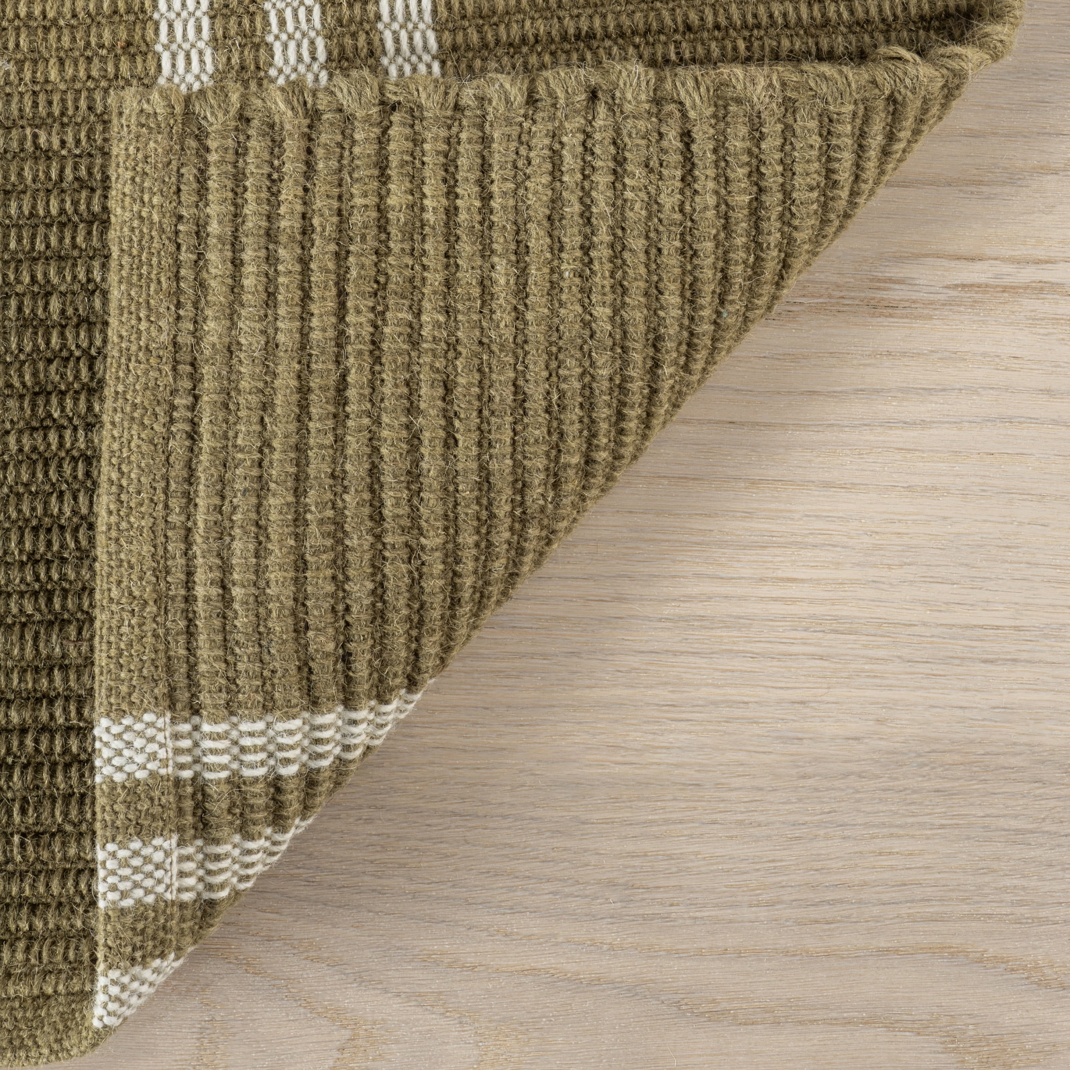 Rugs USA Hawthorn Striped Wool Area Rug, 4' x 6', Hawthorn Ivory