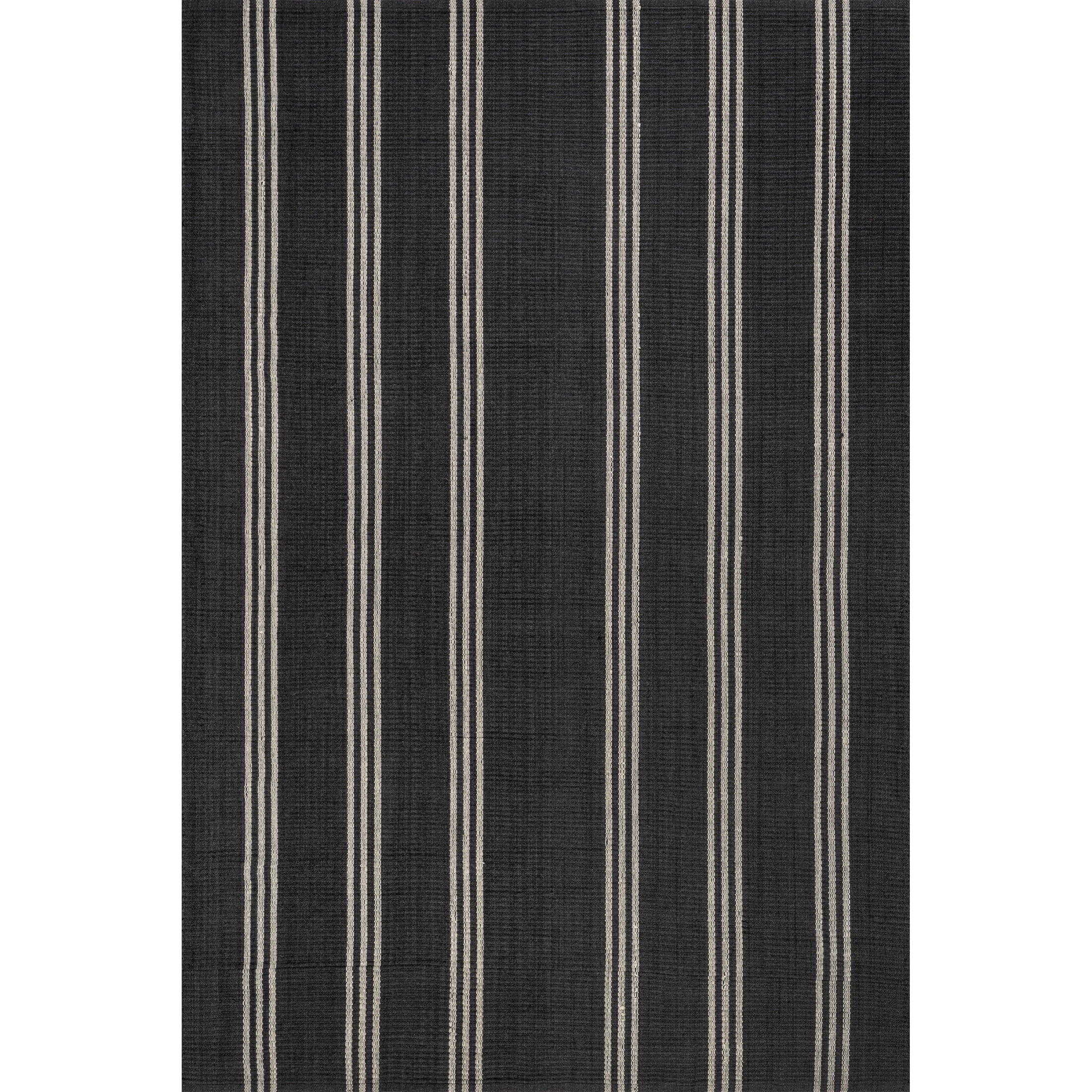 Rugs USA Hawthorn Striped Wool Area Rug, 4' x 6', Hawthorn Ivory