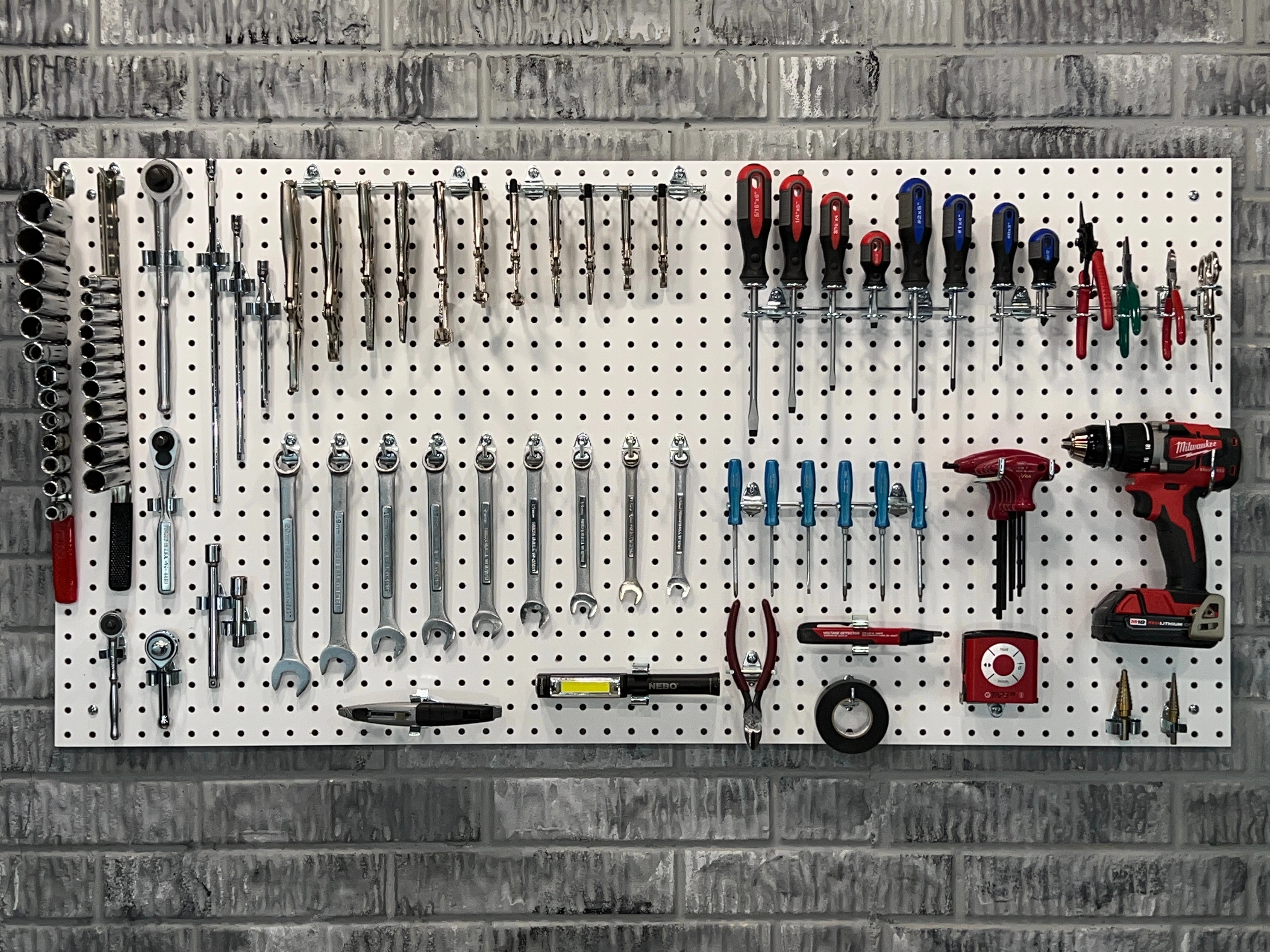 Triton Products 24inch x 48inch Black Tempered Wood Pegboards 4 Pack