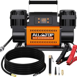 ALL-TOP 12V Dual Cylinder Air Compressor With LCD, 150PSI - ATACR350DG