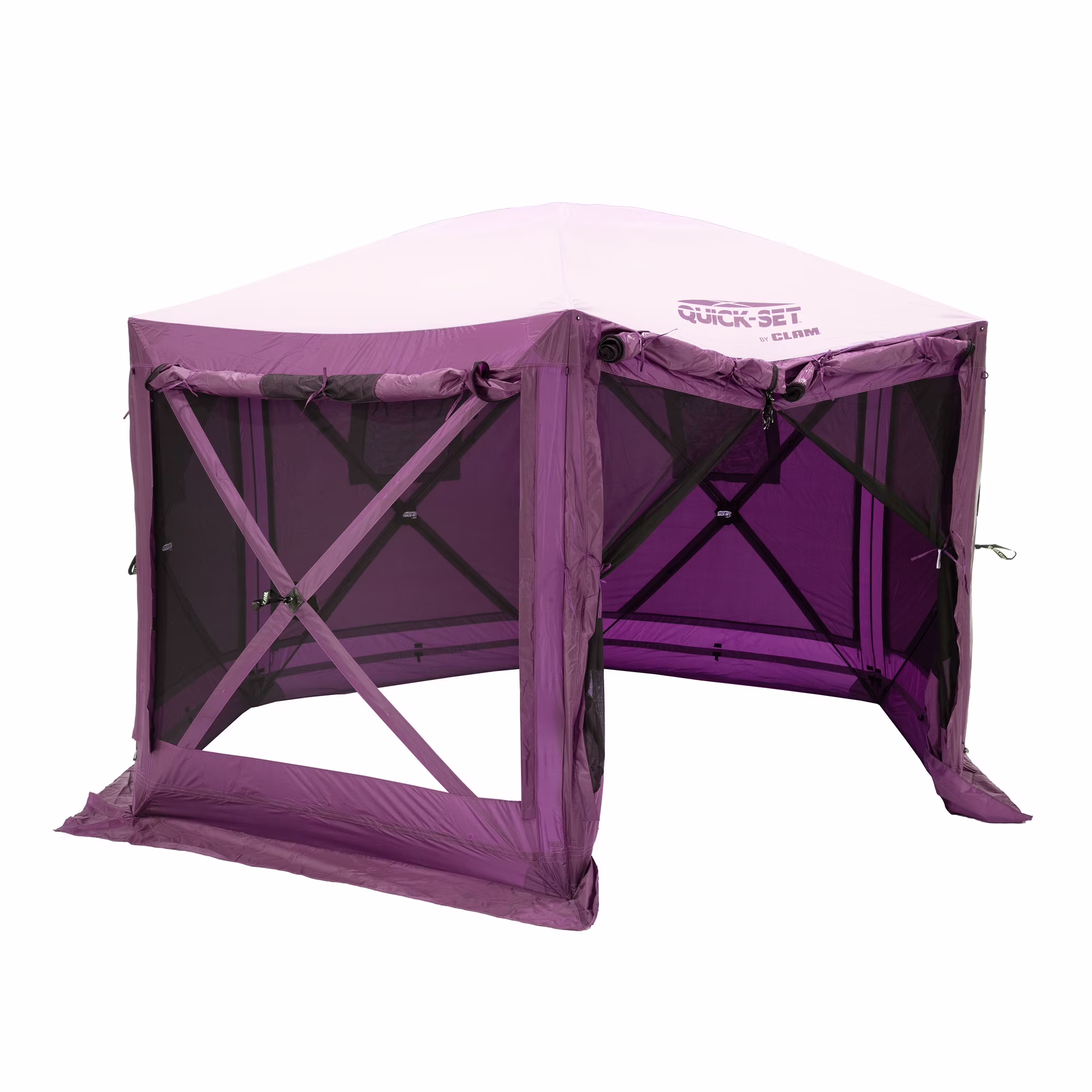 CLAM Quick-Set Pavilion 12.5 x 12.5' Portable Outdoor Canopy Shelter, Green