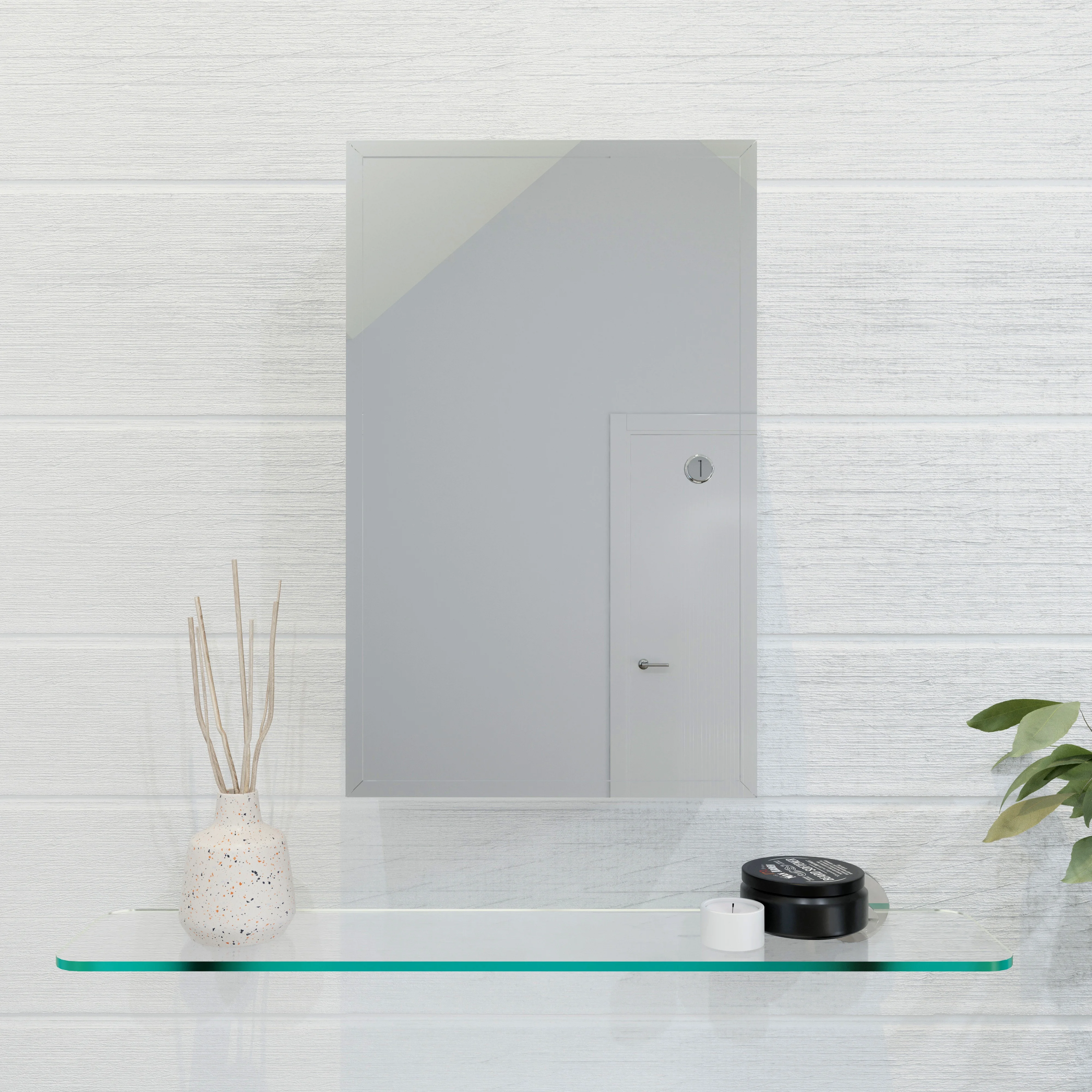 Croydex Trent Lockable Bathroom Storage Medicine Cabinet, Stainless Steel (15.7 x 9.8 in)
