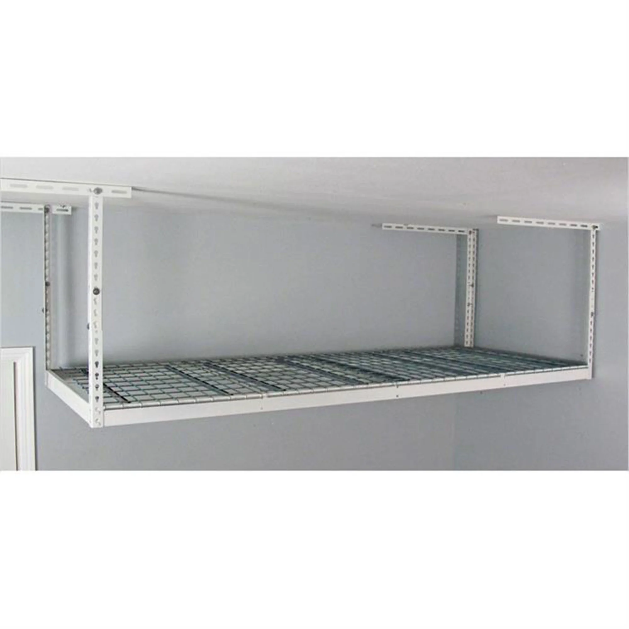 MonsterRax 3' x 8' Overhead Garage Storage Rack Holds 450 Pounds, White