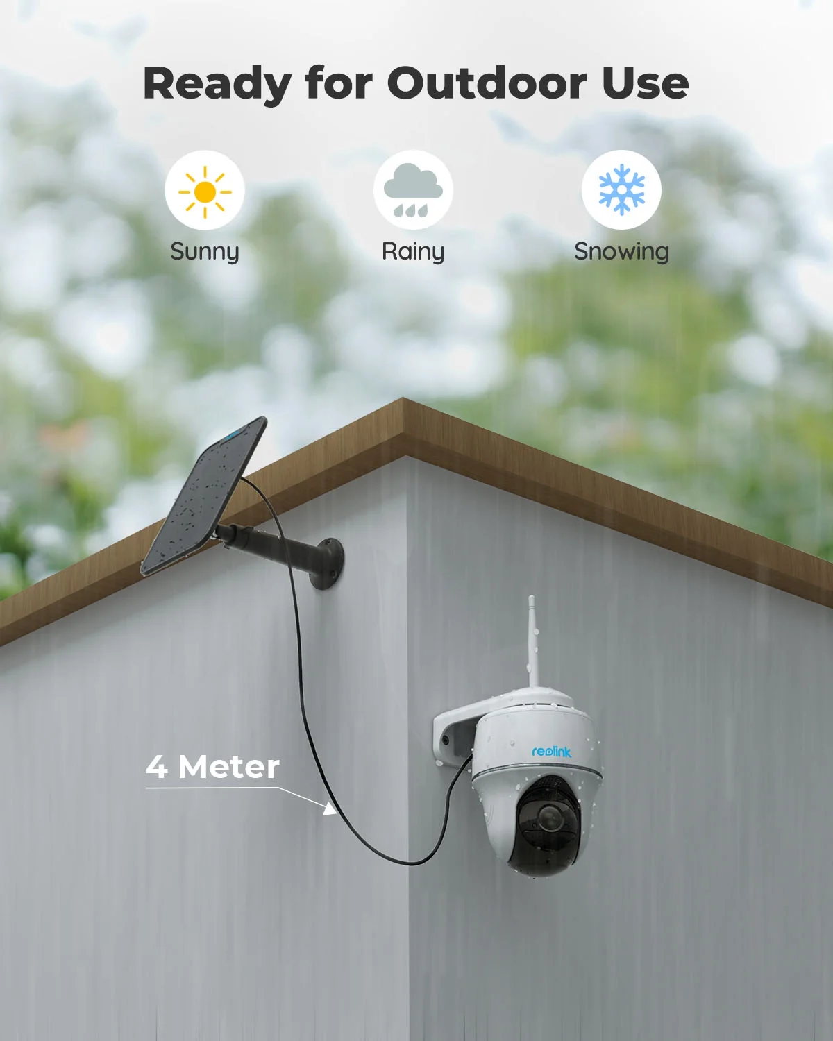 Reolink Argus 5MP PT Outdoor Wireless Battery Wifi Security Camera Night Vision 2-Way Talk Add Solar