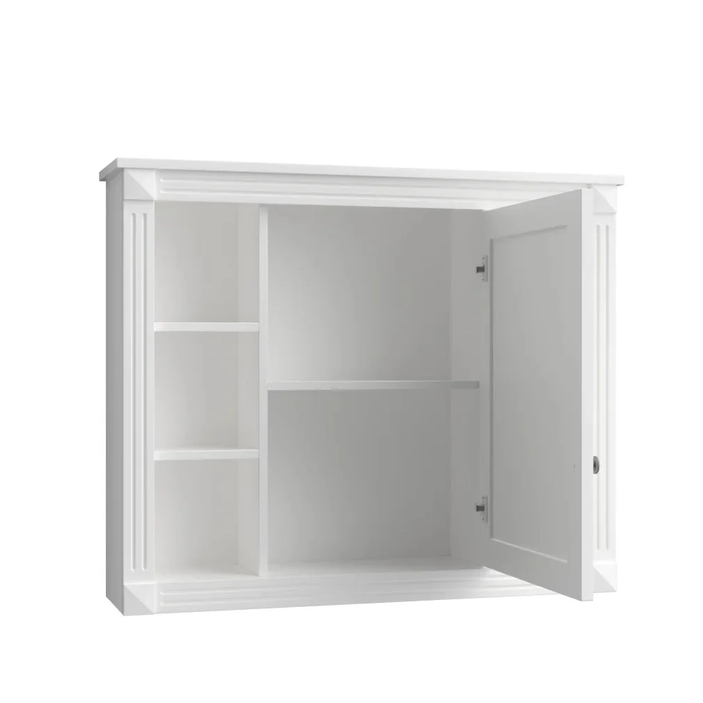 36'' Bathroom Vanity Set With Ceramic Sink Top, Mirror Cabinet, 2 Doors And 2 Drawers - Gray