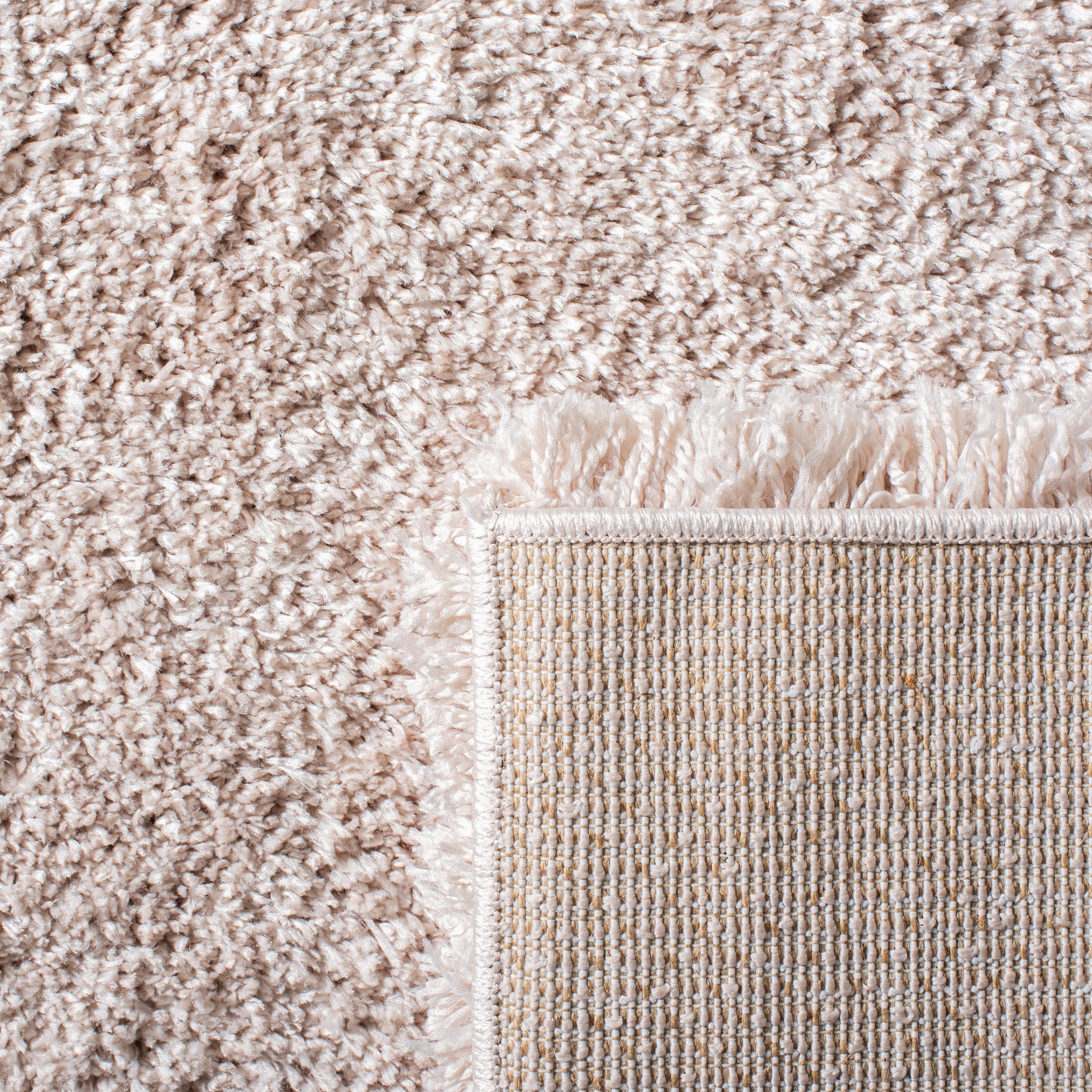 SAFAVIEH Colorado Tarek Solid Shag Runner Rug, Champagne, 2'3" x 8'
