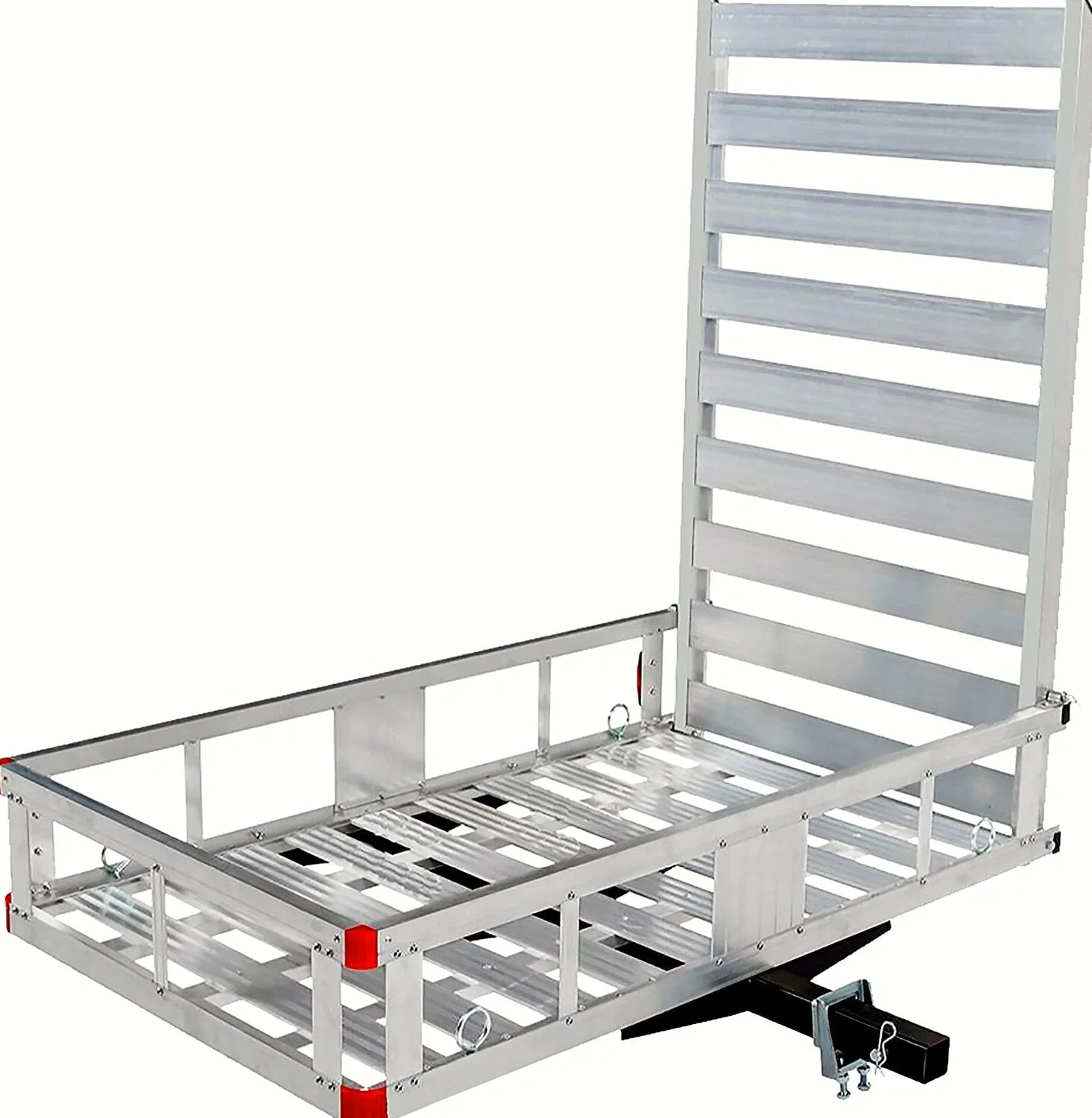 Aluminum Hitch Mount Cargo Carrier With 47 Inch Long Ramp, 1 Pack – 80779