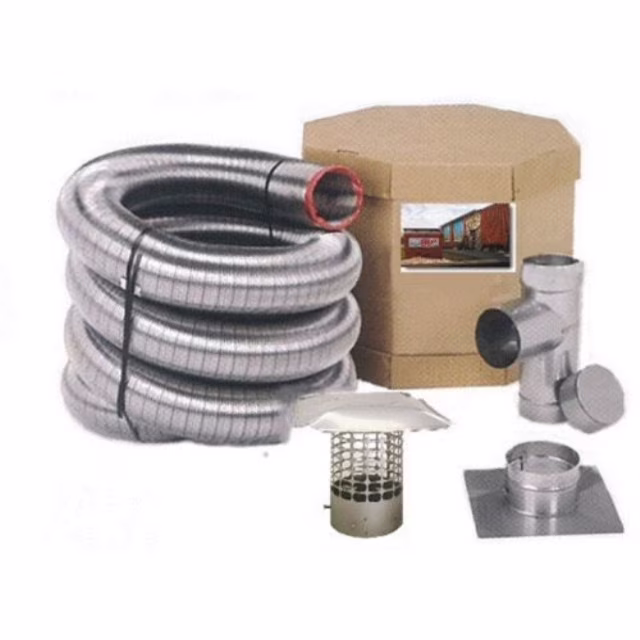 Forever Vent 5-inch x 25-feet Single Ply Chimney Liner Stainless Steel