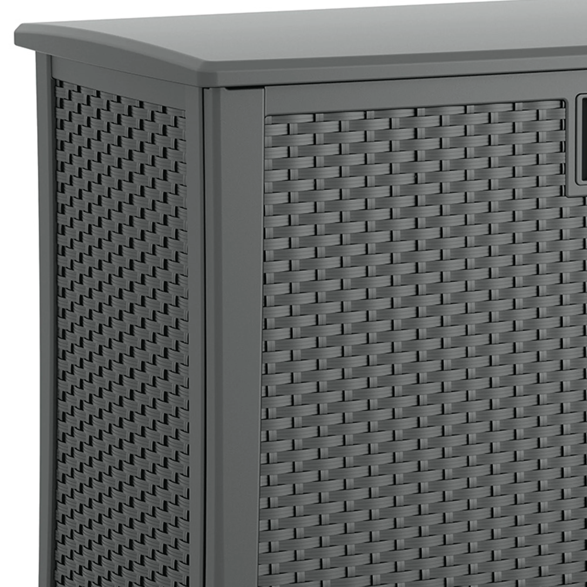 Suncast Outdoor 97-gallon Cabinet Deck Storage Box, Gray