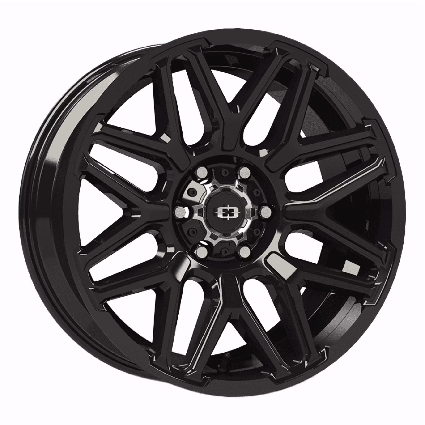Vision Wheel 305-20083GB-25 20 x 10 in. Rekluse Wheel Rim -25 mm Offset – 6 x 139.7 mm Bolt Pattern – 106.2 mm Hub, Gloss Black