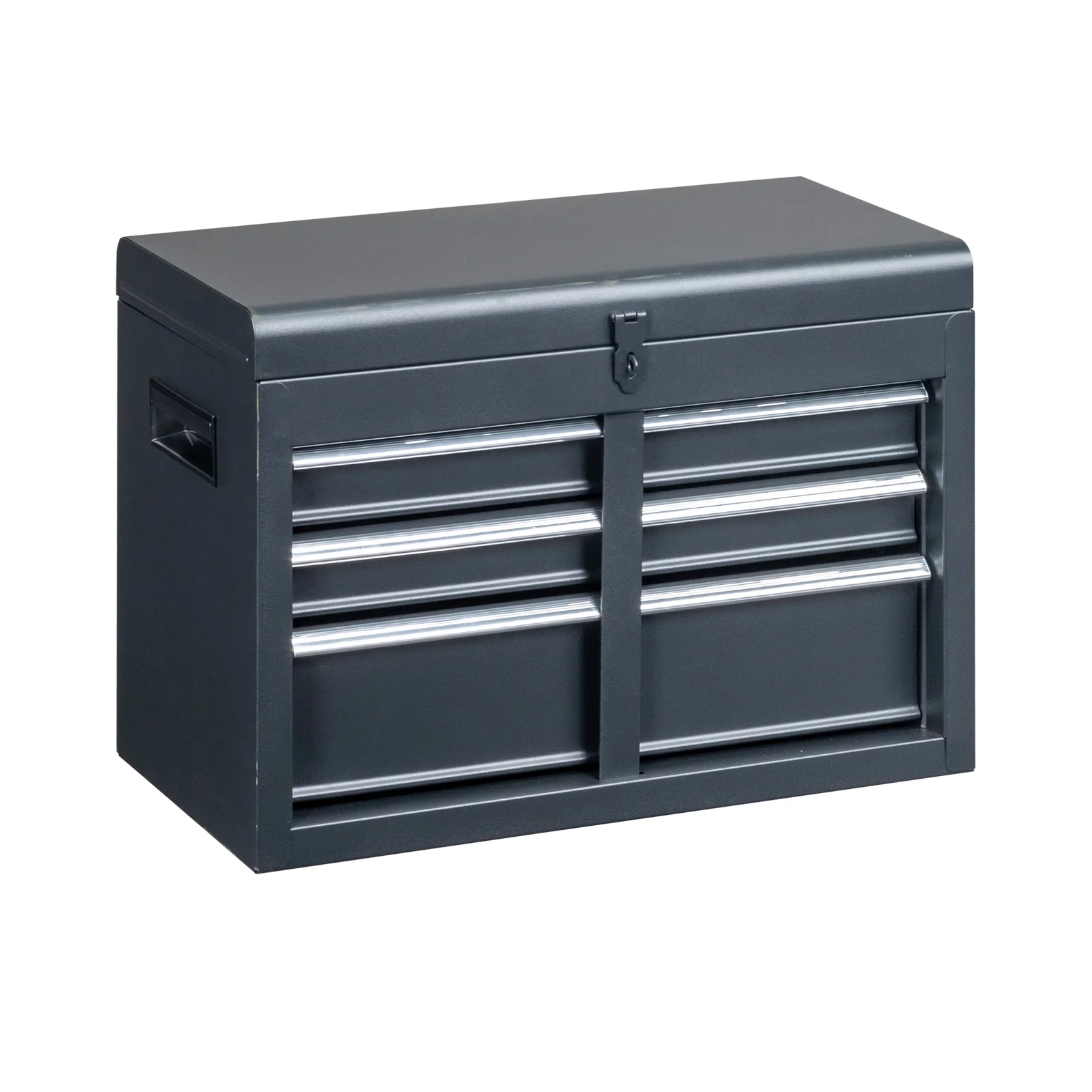 Ktaxon 4-Drawer 2-IN-1 Rolling Tool Chest Storage Cabinet, Mechanic Tool Organizer Box, 23.2" L x 11" W x 40.2" H, Black