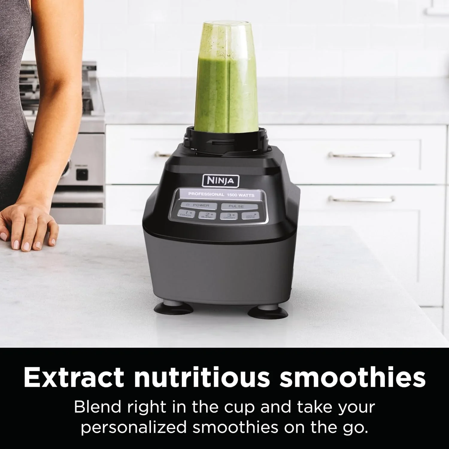 Ninja Mega Kitchen System, 1500-Watt, 72-Ounce Full-Size Blender and 8-Cup Food Processor with (2) 16-Ounce To-Go Cups